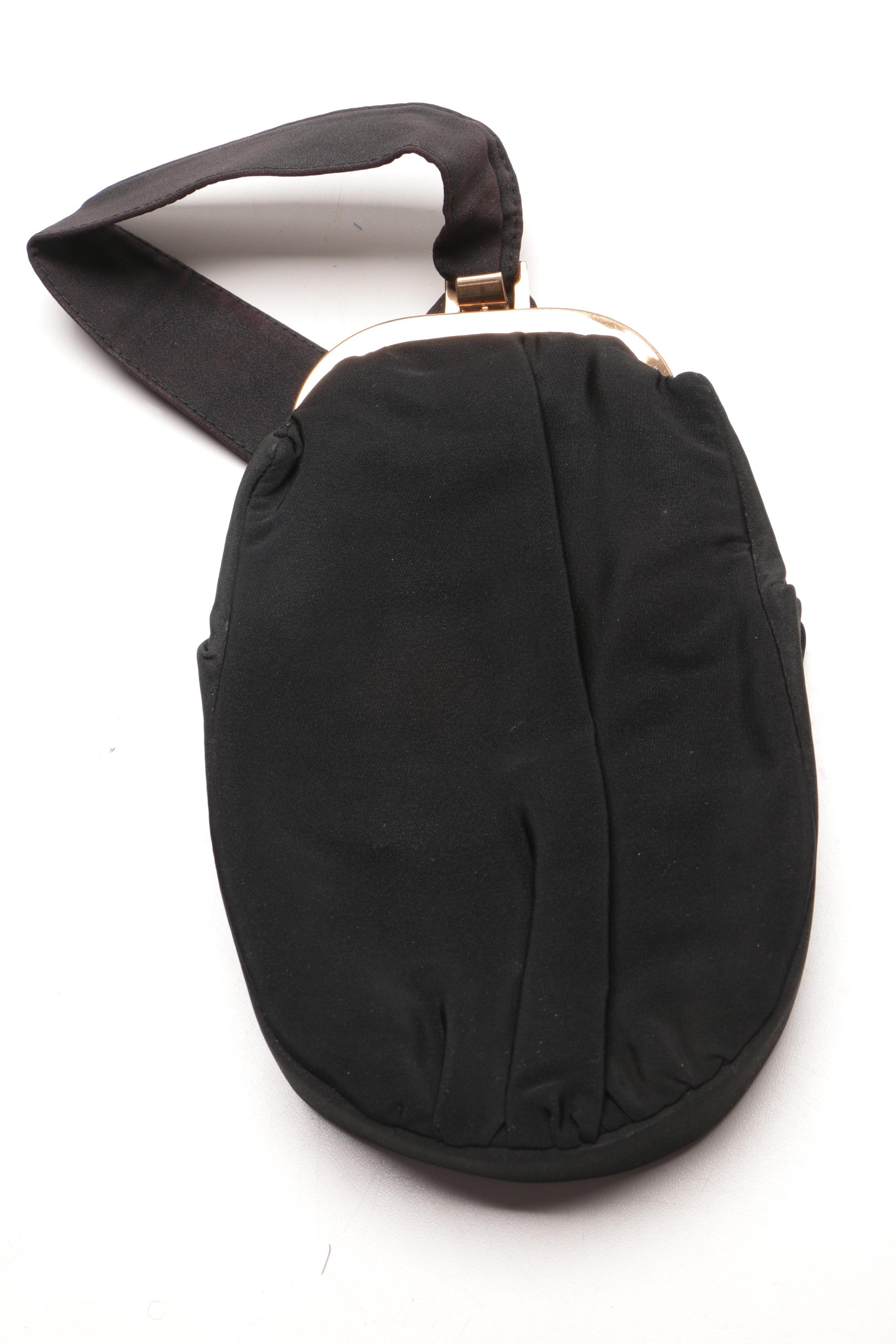 Vintage Small Black Handbags and Coin Purse