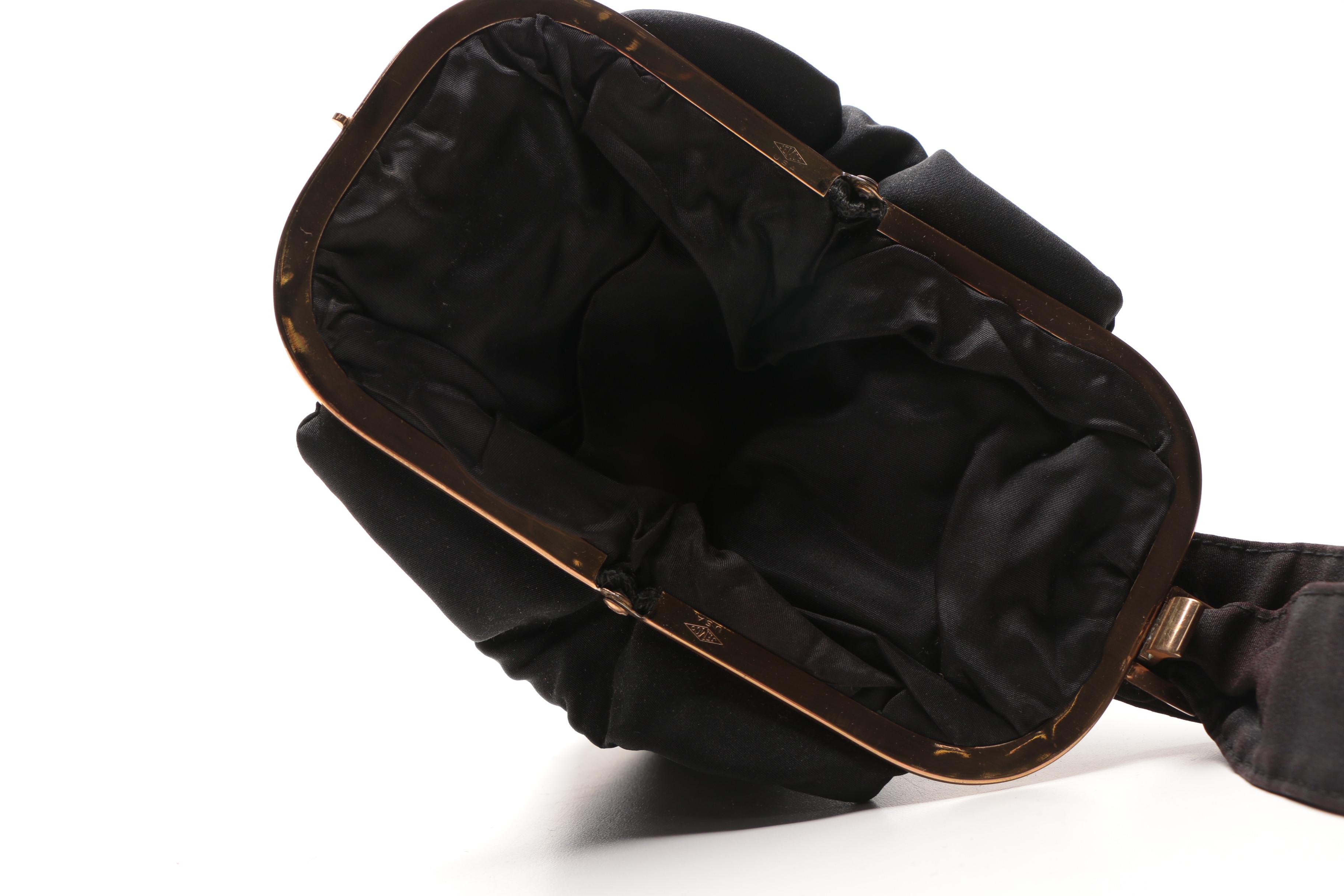 Vintage Small Black Handbags and Coin Purse