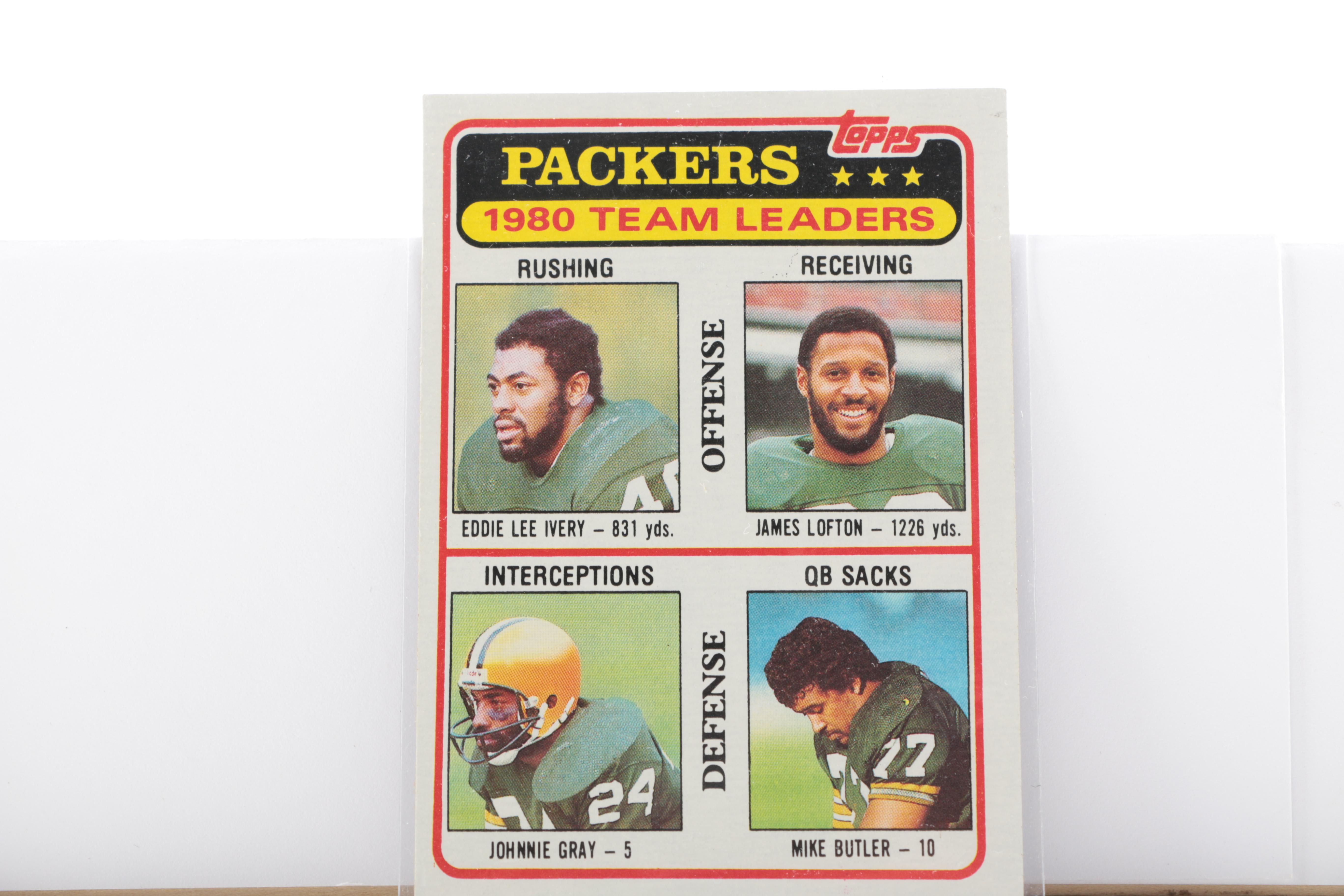 Vintage Football Cards Including James Lofton Rookie Card
