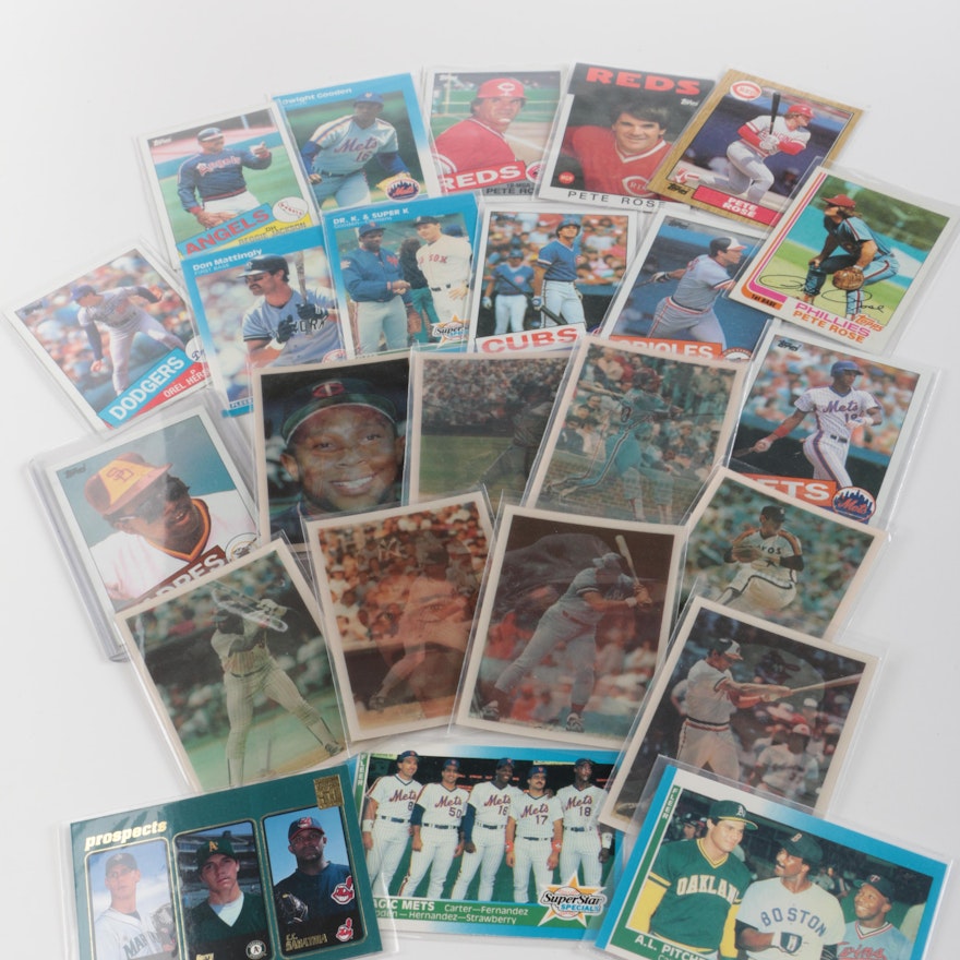 Assorted Baseball Card Collection  Including Orel Hershiser Rookie