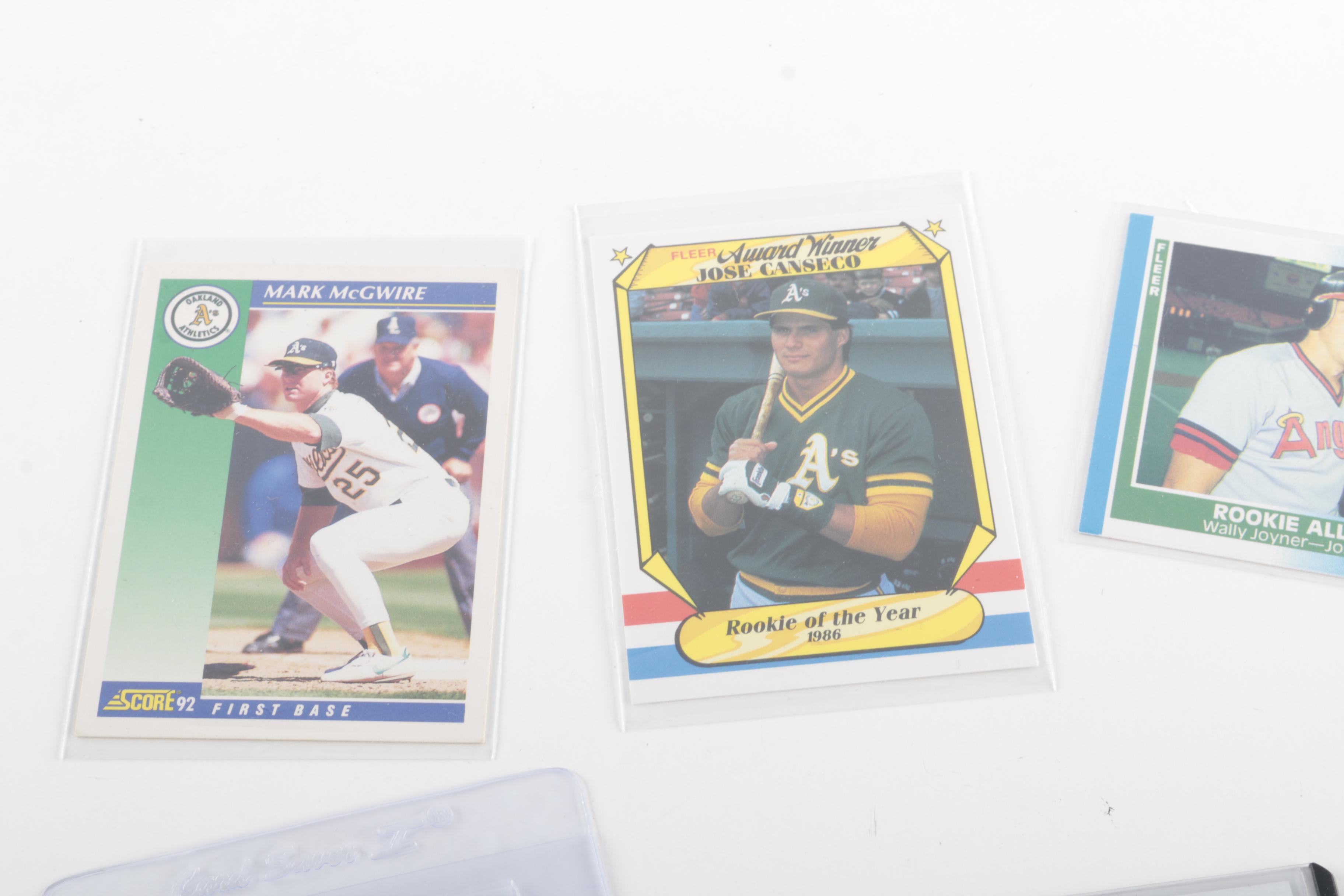 Assortment of Baseball Cards Including Eric Davis and Dwight Gooden Rookies