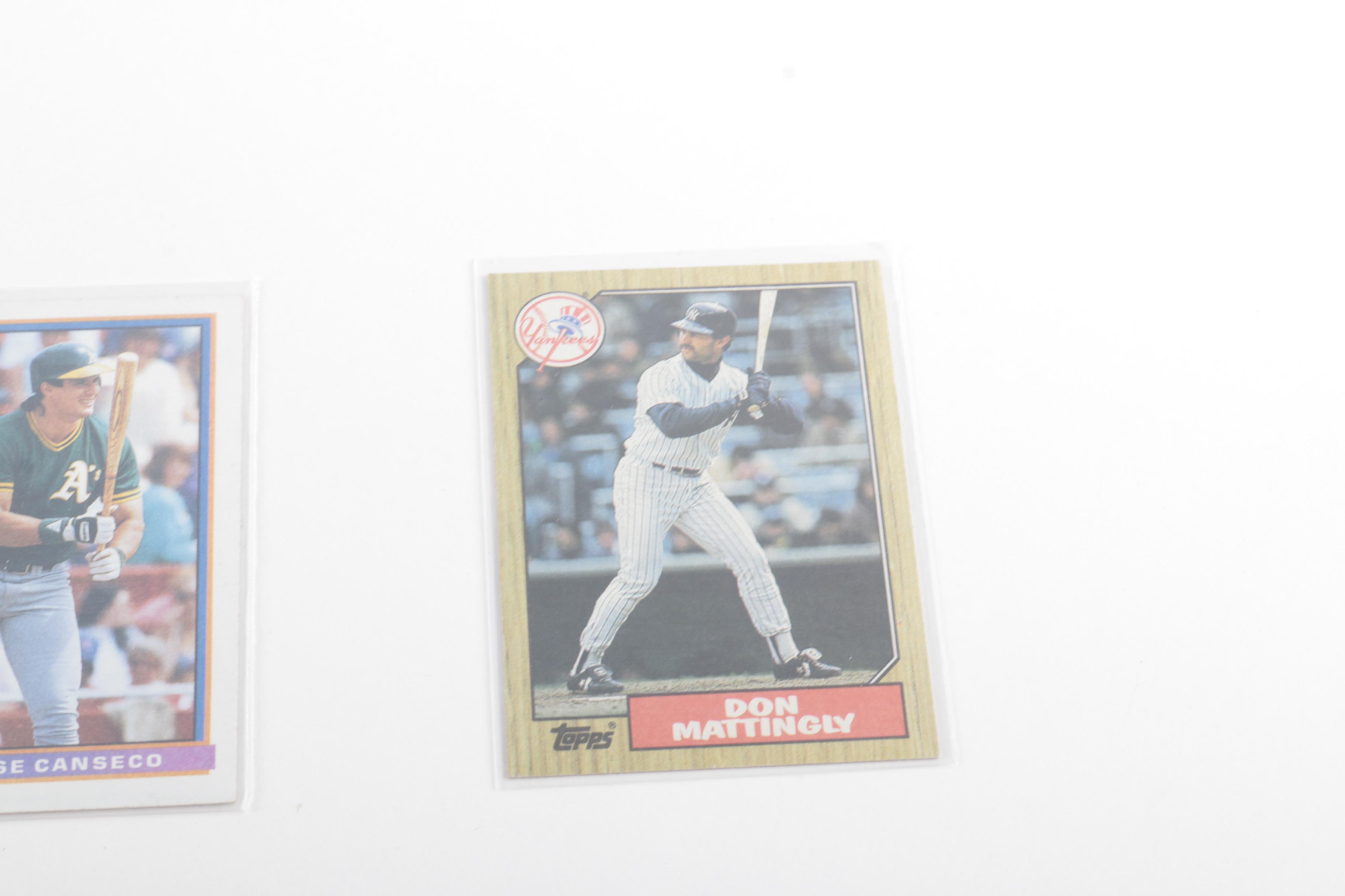 Assortment of Baseball Cards Including Eric Davis and Dwight Gooden Rookies