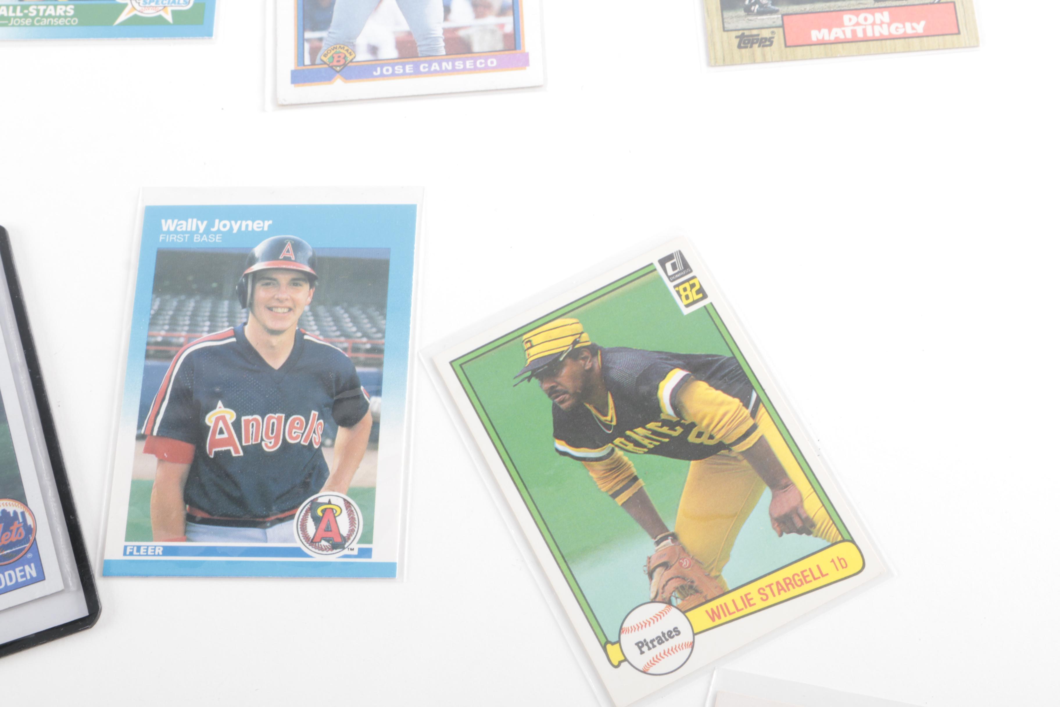 Assortment of Baseball Cards Including Eric Davis and Dwight Gooden Rookies