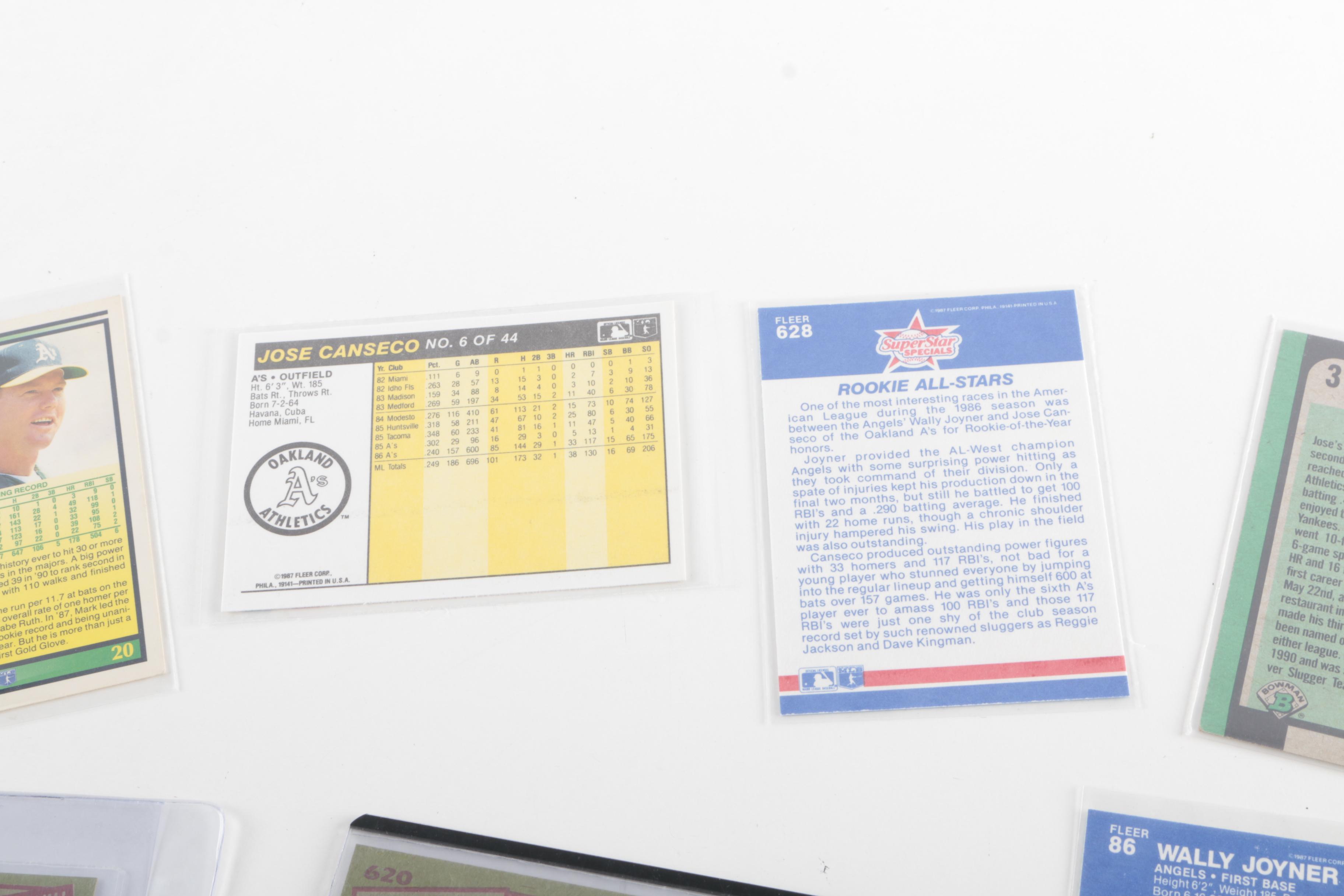 Assortment of Baseball Cards Including Eric Davis and Dwight Gooden Rookies