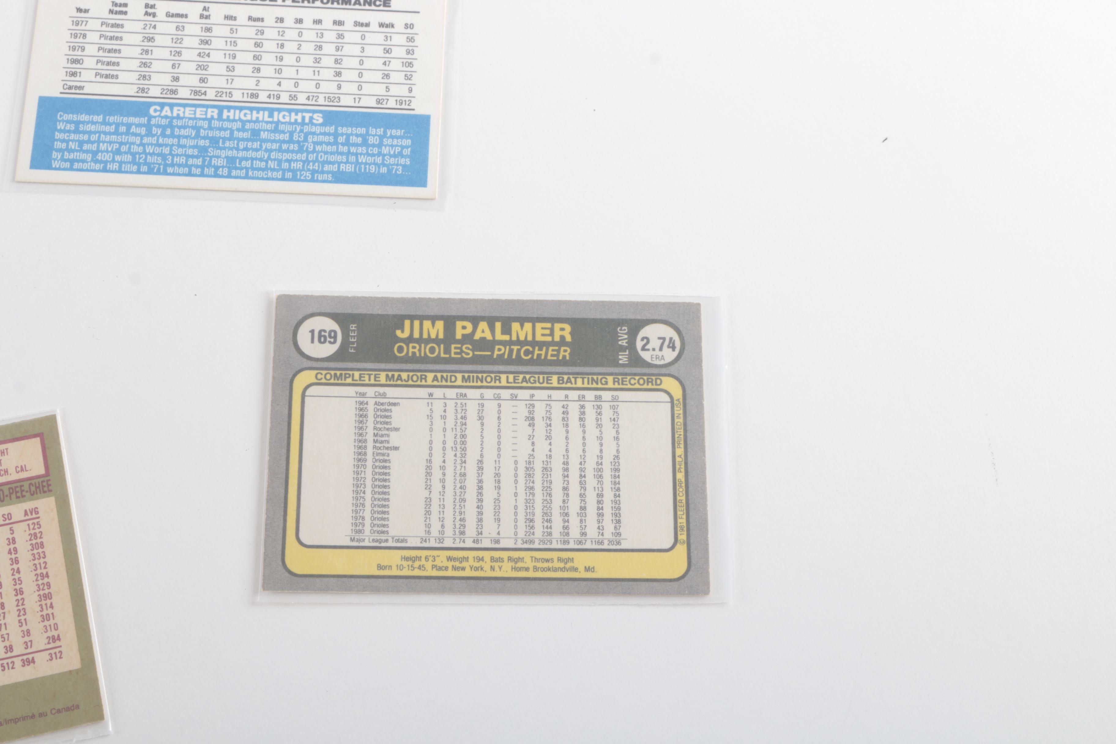 Assortment of Baseball Cards Including Eric Davis and Dwight Gooden Rookies