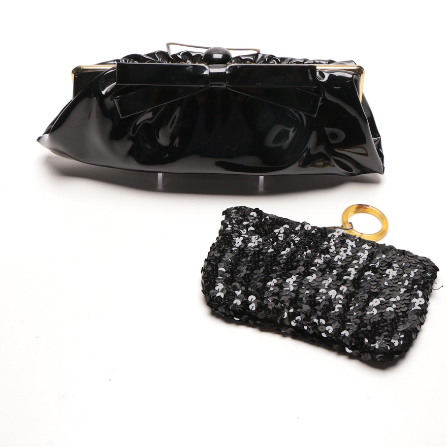 Pair of Black Vintage Handbags