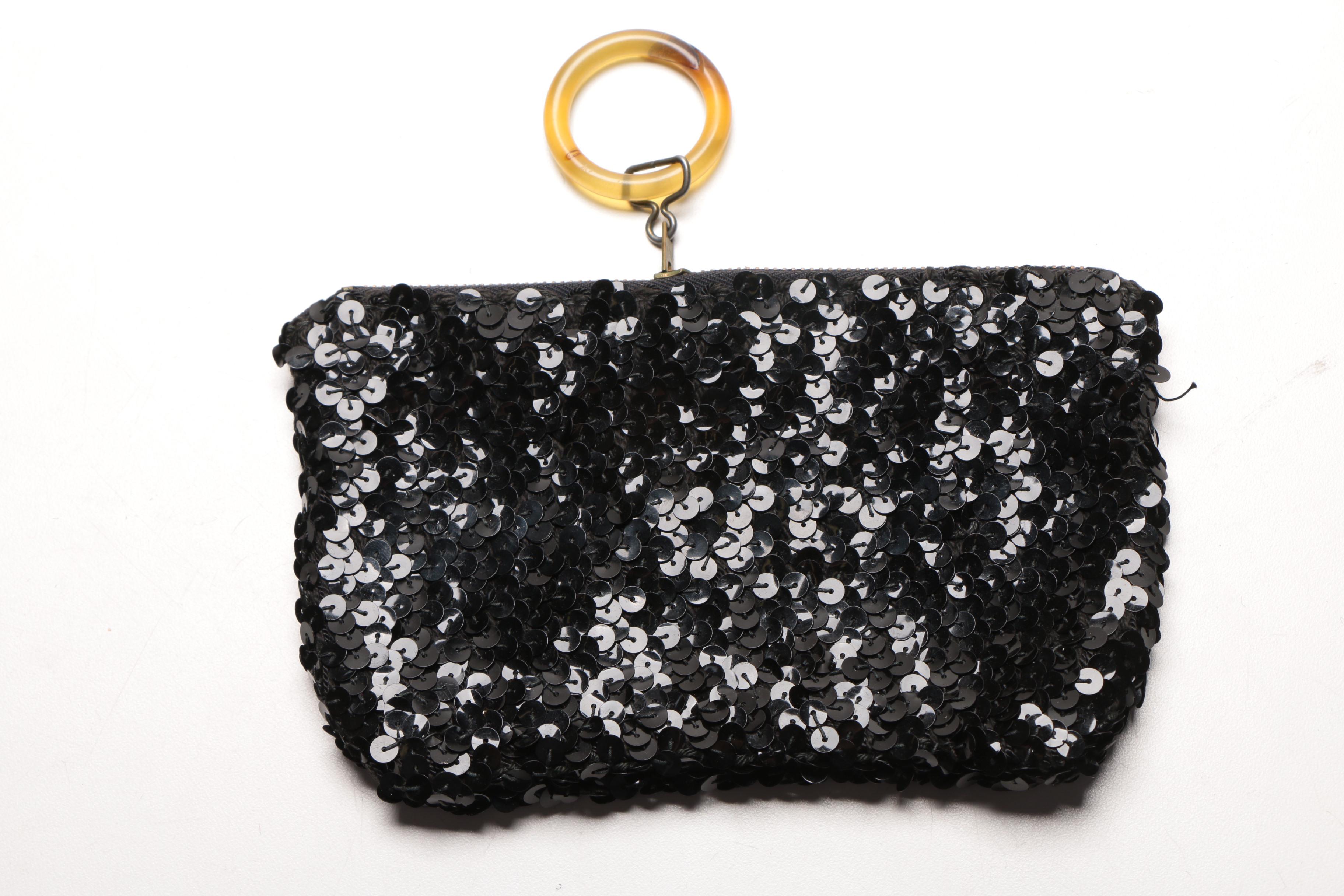 Pair of Black Vintage Handbags