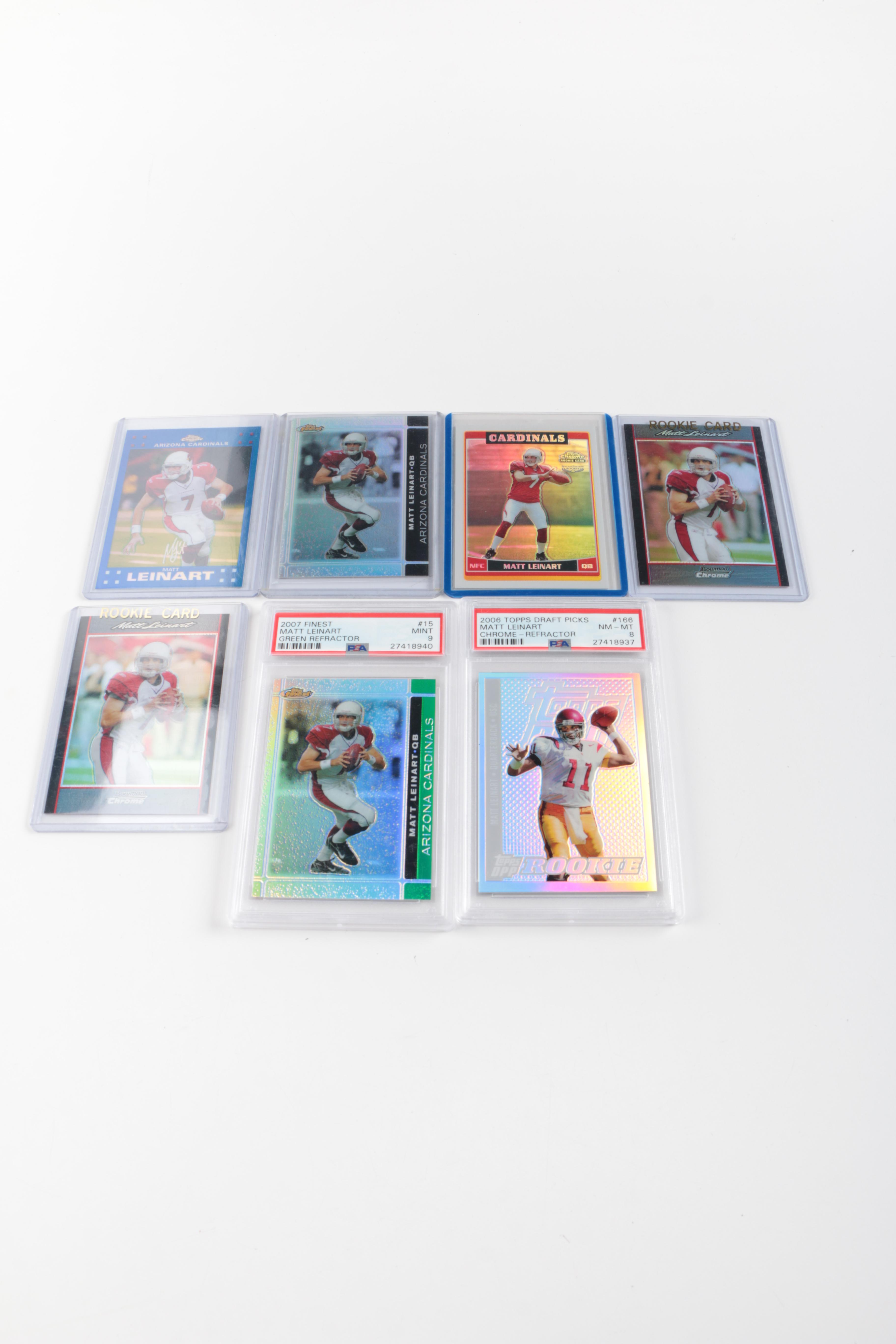 Collection of Matt Leinart Rookie Football Cards