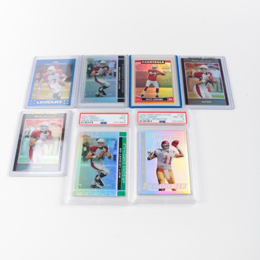 Collection of Matt Leinart Rookie Football Cards