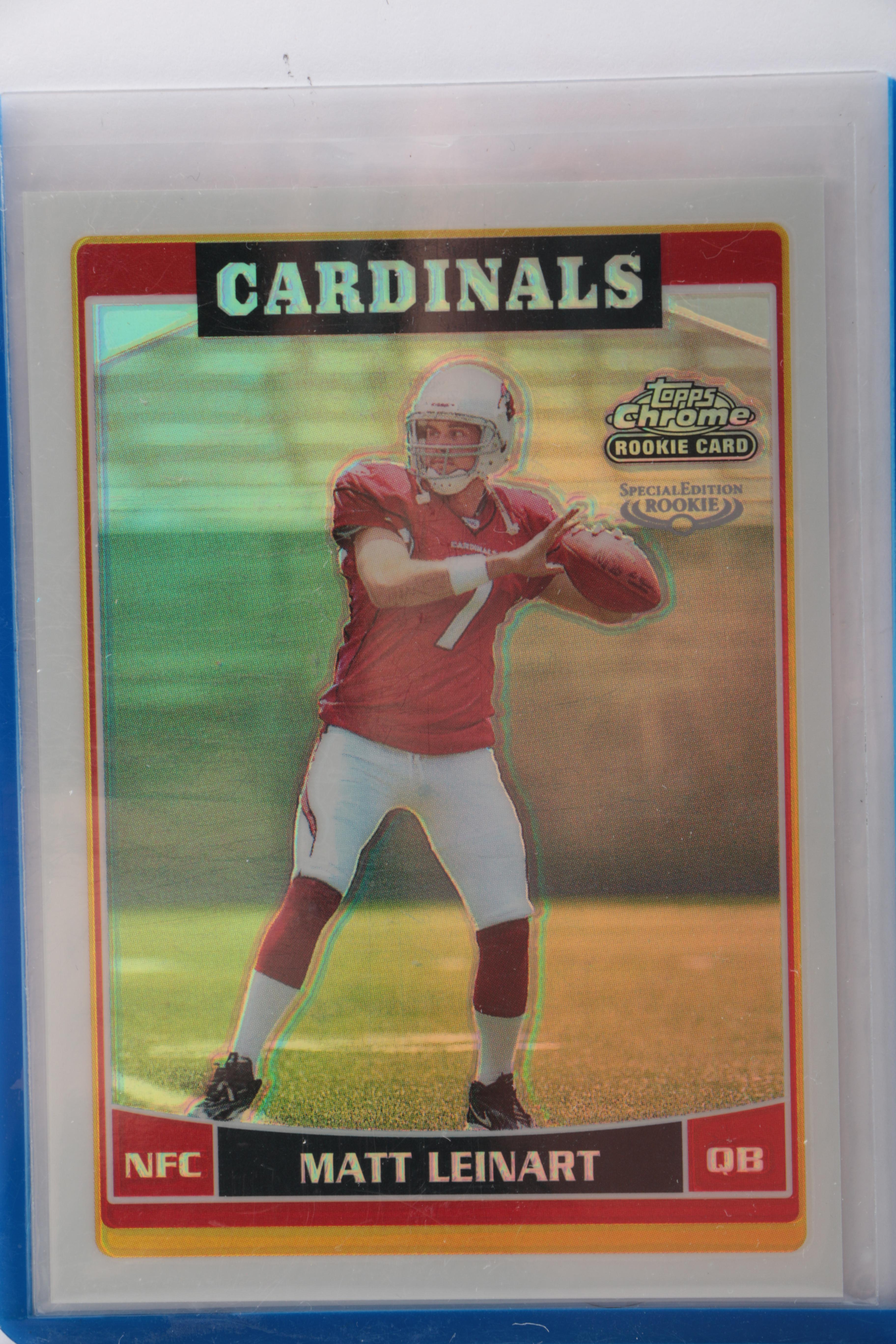 Collection of Matt Leinart Rookie Football Cards