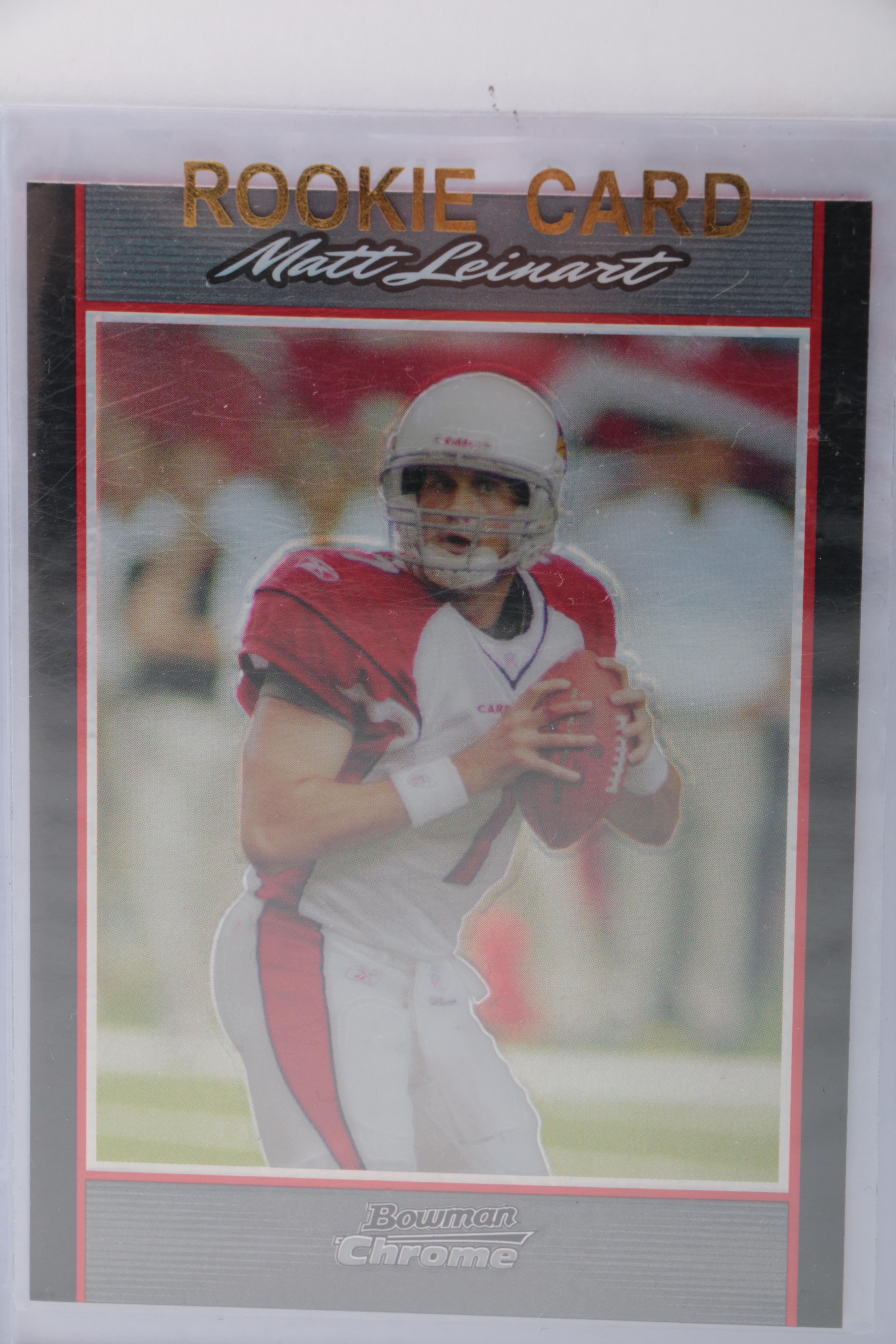 Collection of Matt Leinart Rookie Football Cards