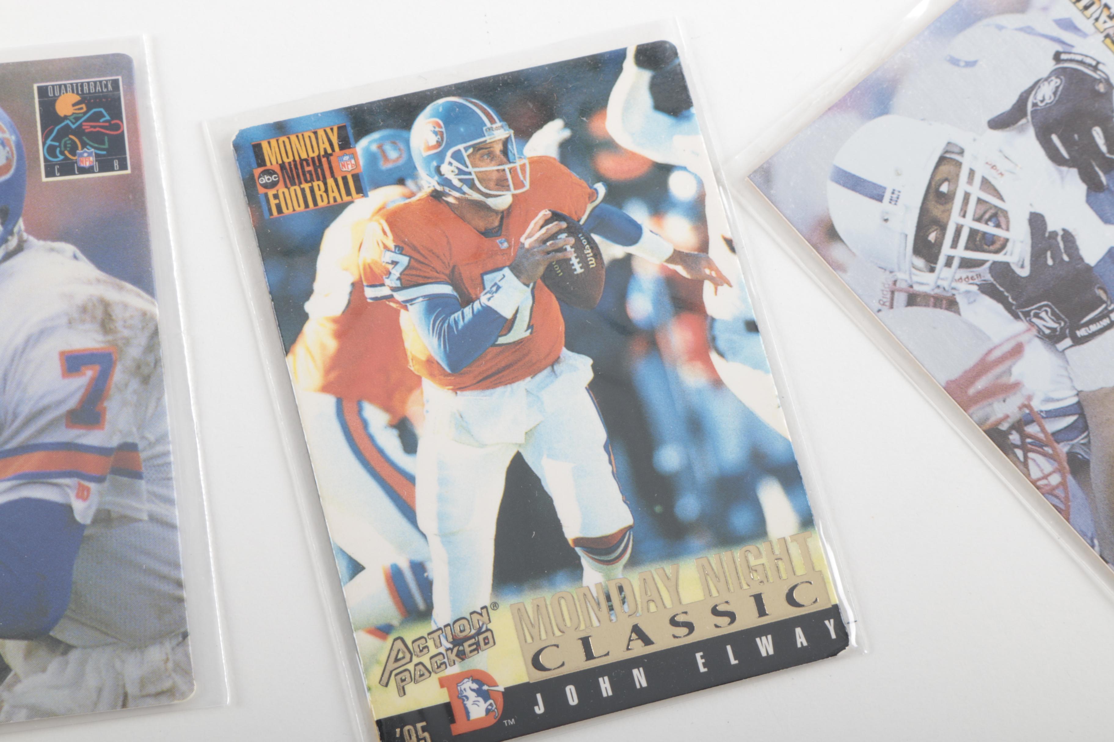 Collection of John Elway and Marshall Faulk Football Cards