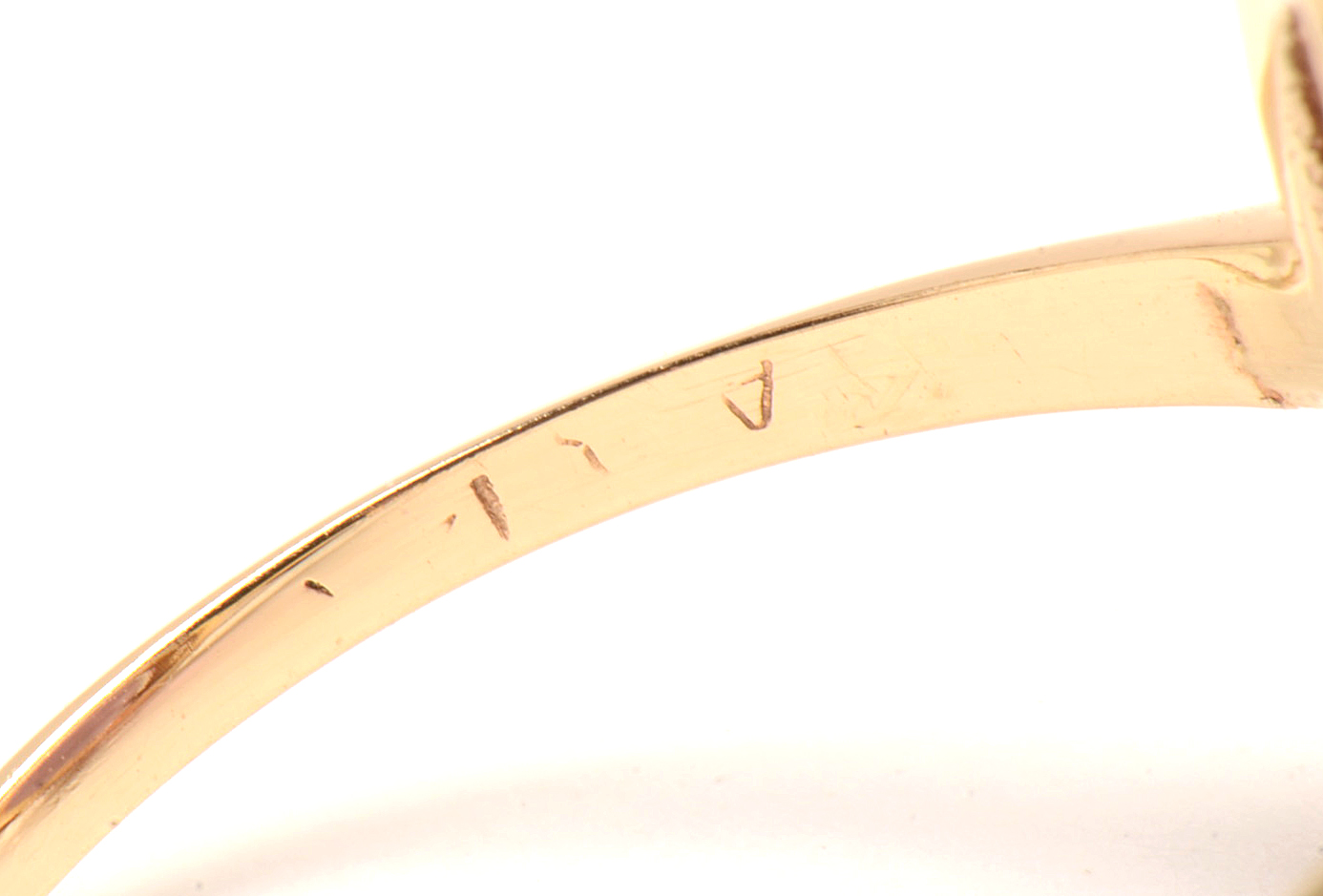 14K Yellow Gold Amethyst Ring