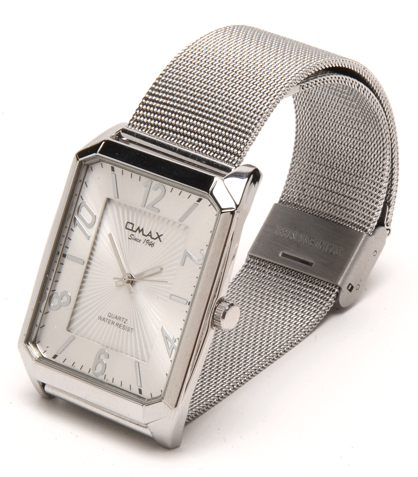 Omax Moureax Silver Tone Watch