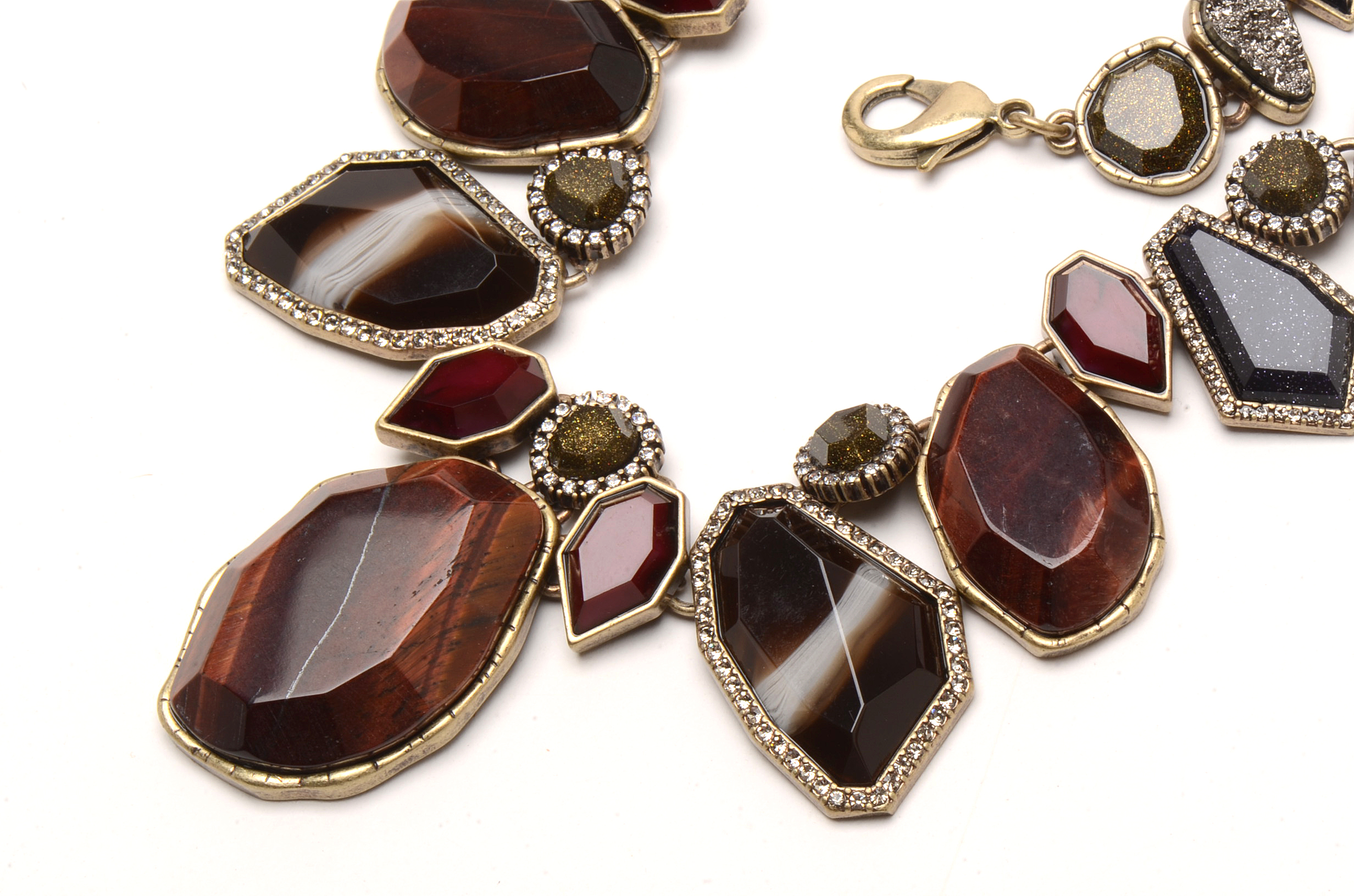 Chloe & Isabel "Rebel Red Tiger Eye" Statement Parure