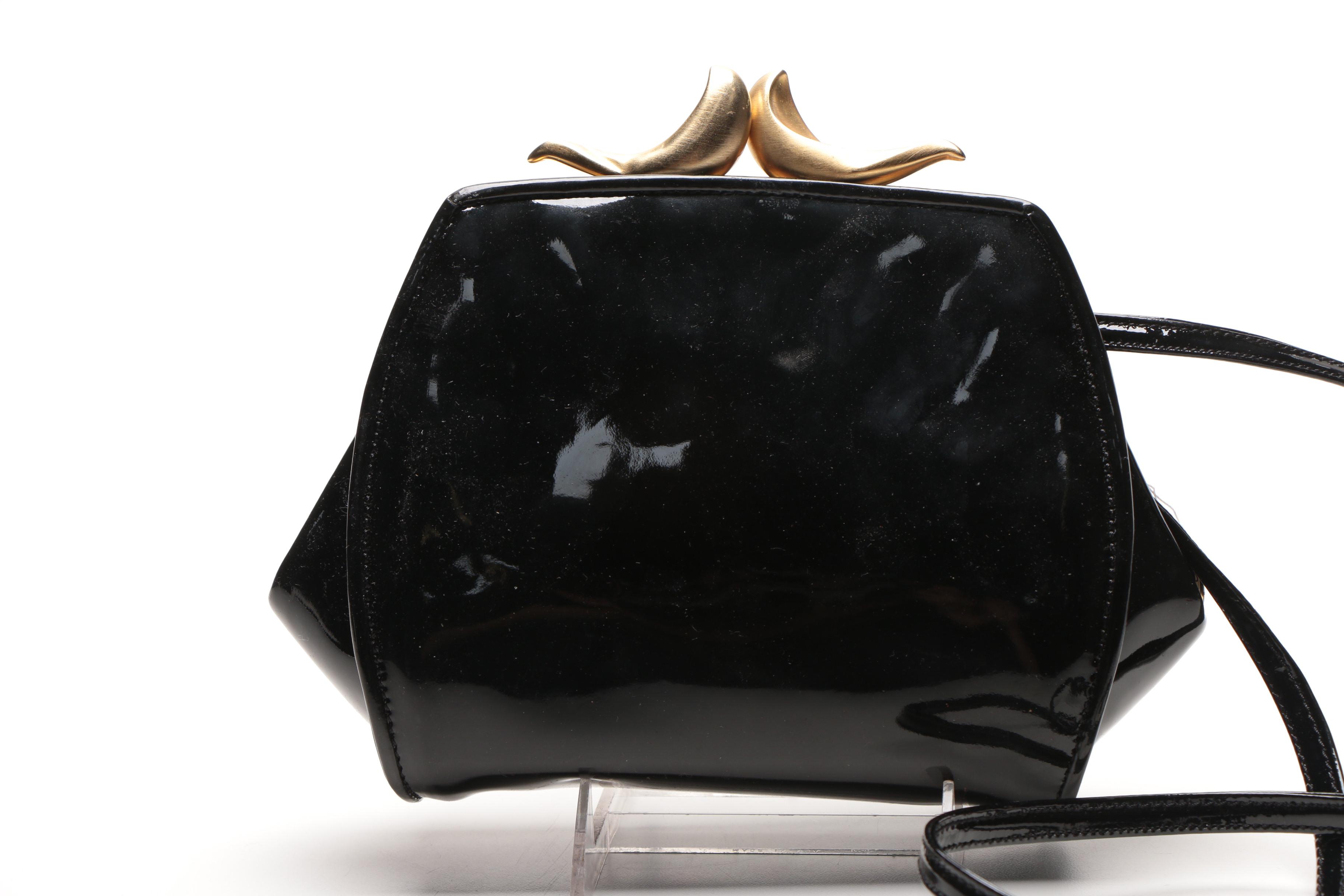 Vintage De Vecchi Patent Leather Crossbody Bag