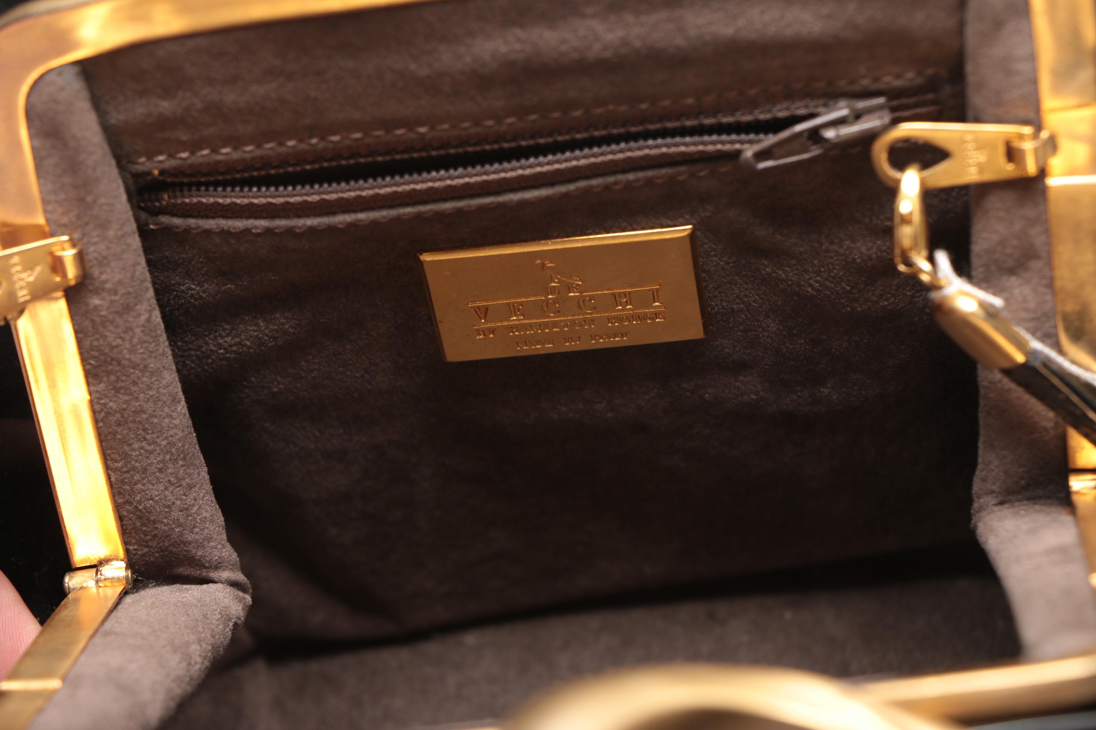 Vintage De Vecchi Patent Leather Crossbody Bag