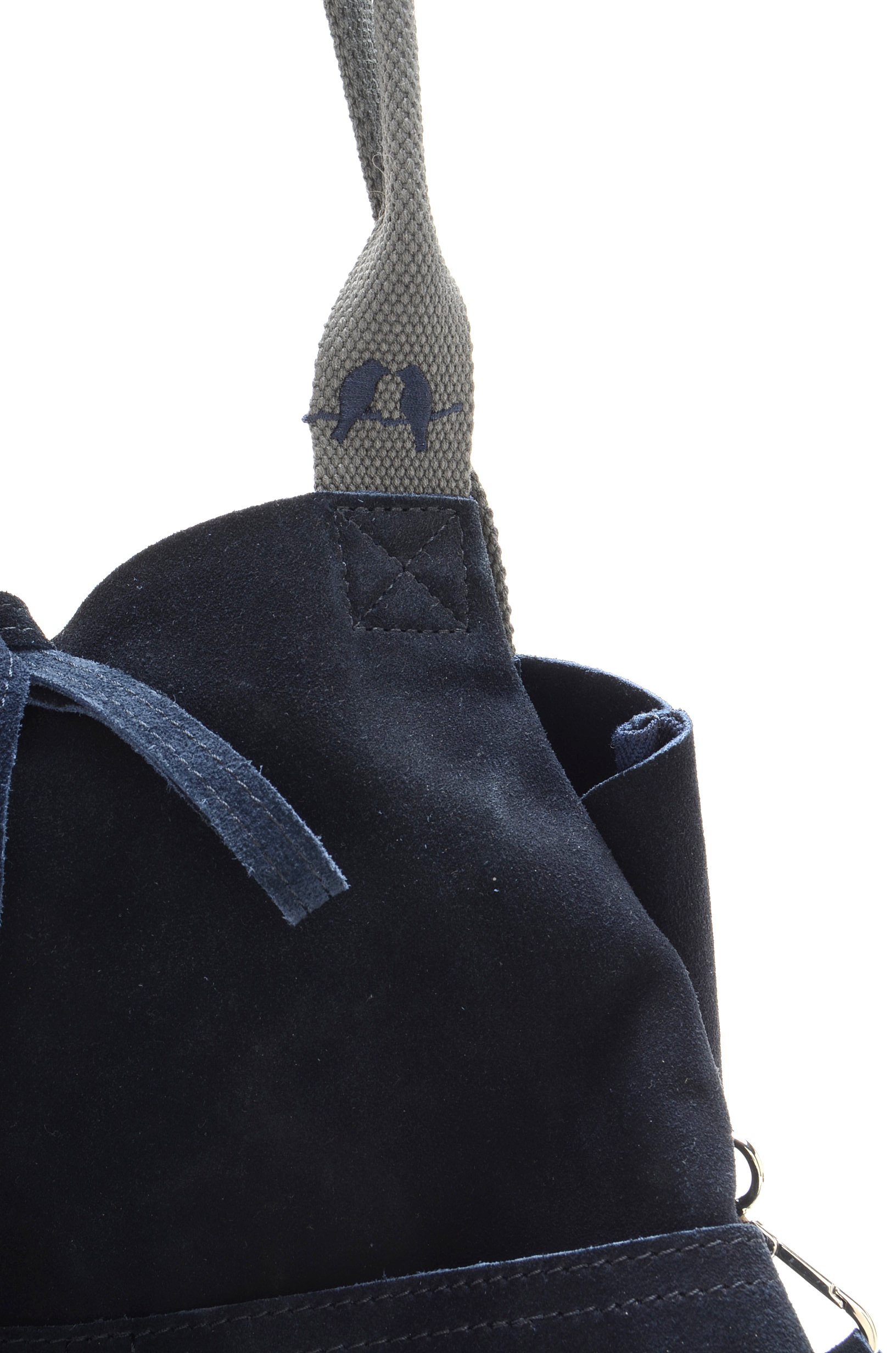 Chloe & Isabel Rue Royale Blue Suede Leather Tote