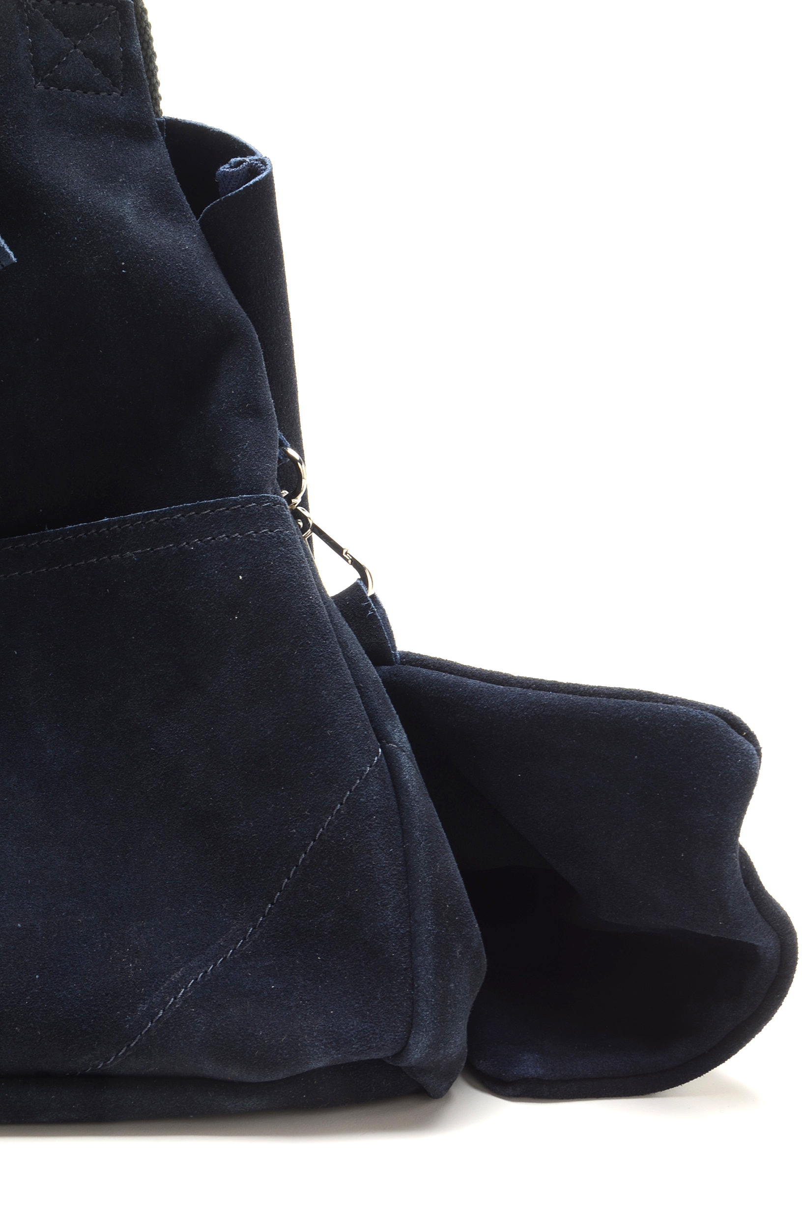 Chloe & Isabel Rue Royale Blue Suede Leather Tote