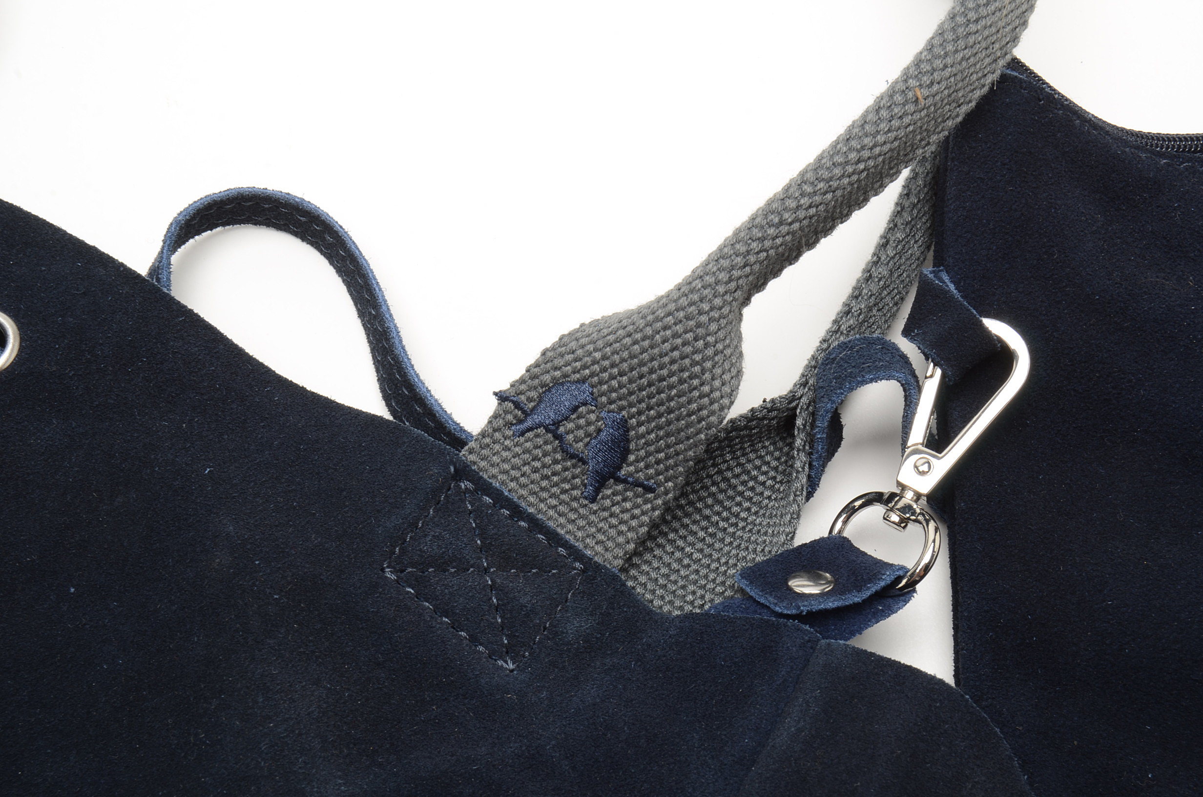 Chloe & Isabel Rue Royale Blue Suede Leather Tote