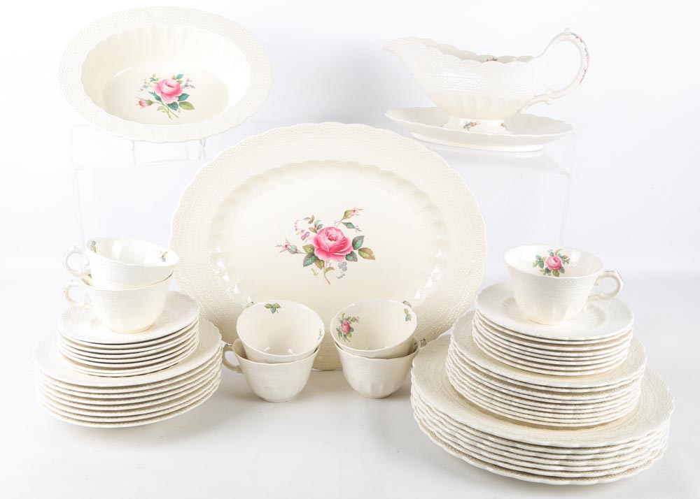 Spode's Jewell "Billingsley Rose" China