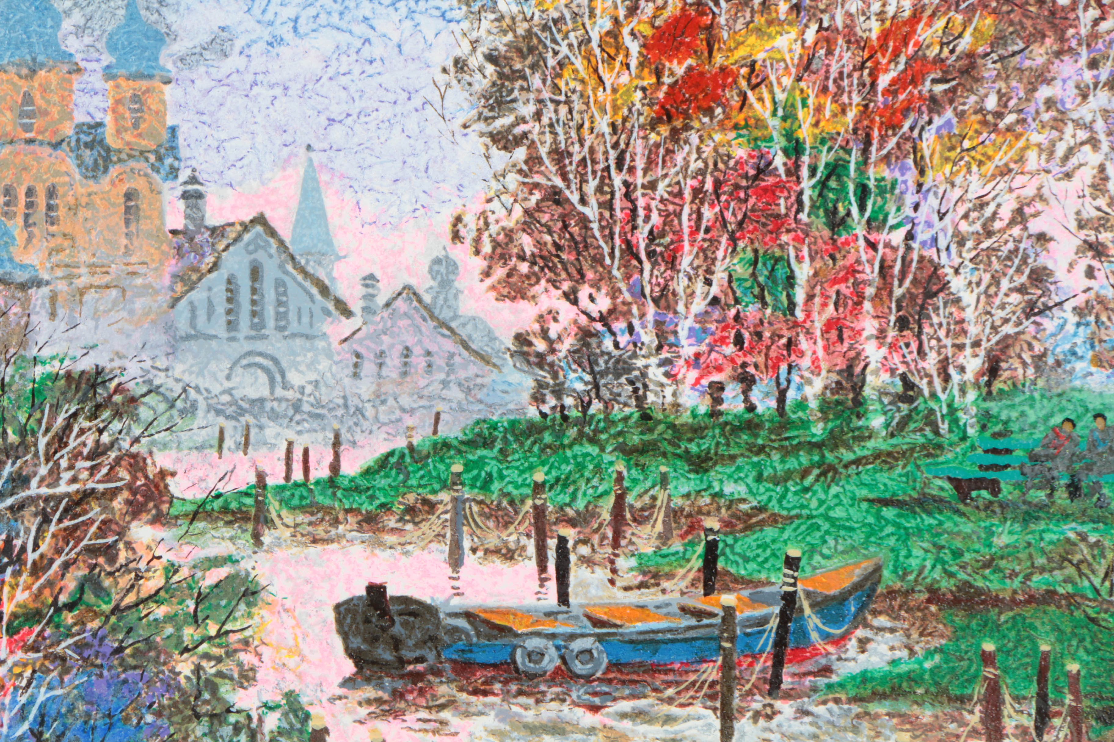 Anatole Krasnyansky Limited Edition Serigraph on Paper "Russian River"