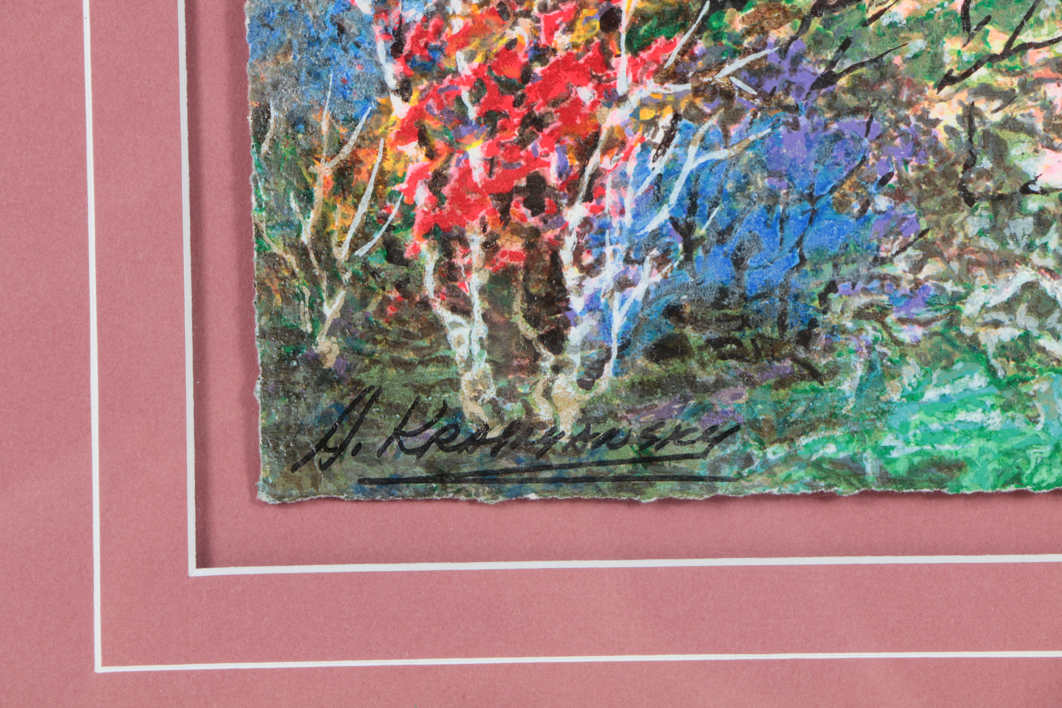 Anatole Krasnyansky Limited Edition Serigraph on Paper "Russian River"