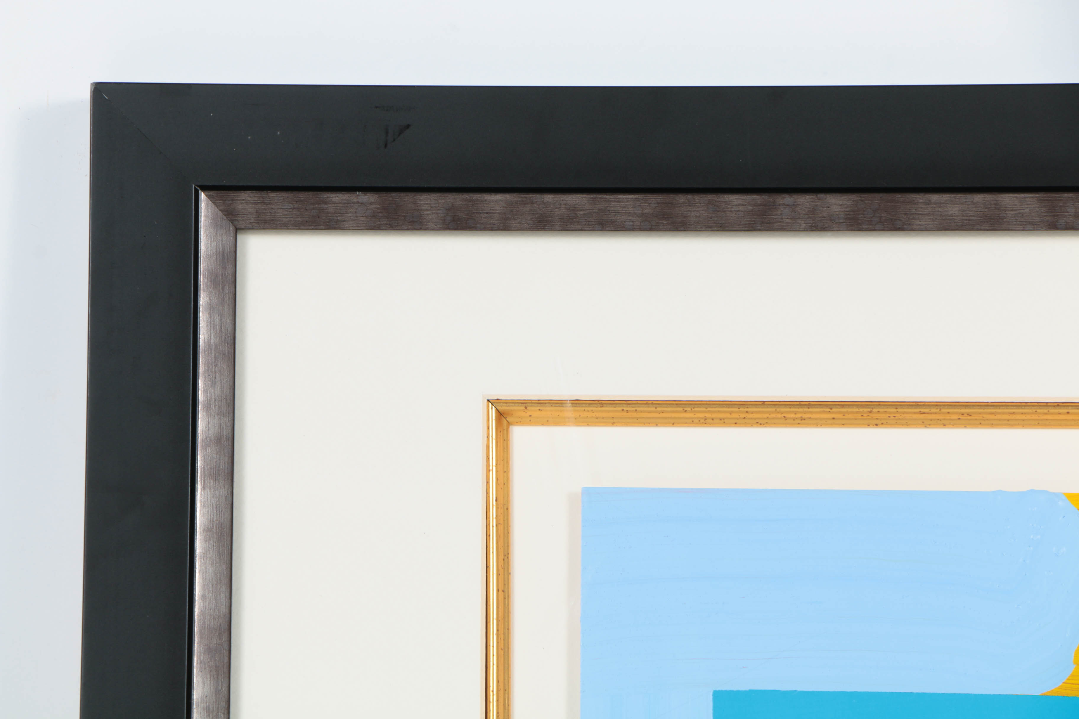 Peter Max Mixed Media Collage on Paper with Stamp and Posters