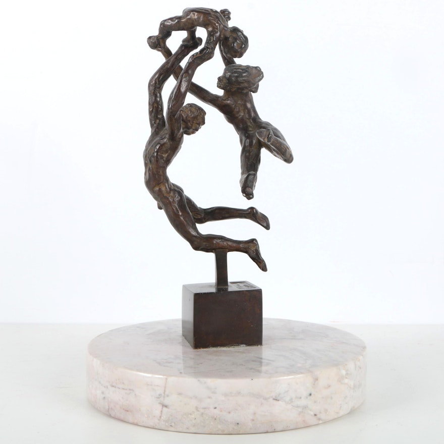 Paul Theodore Granlund Limited Edition Brass Sculpture "Zerogee"