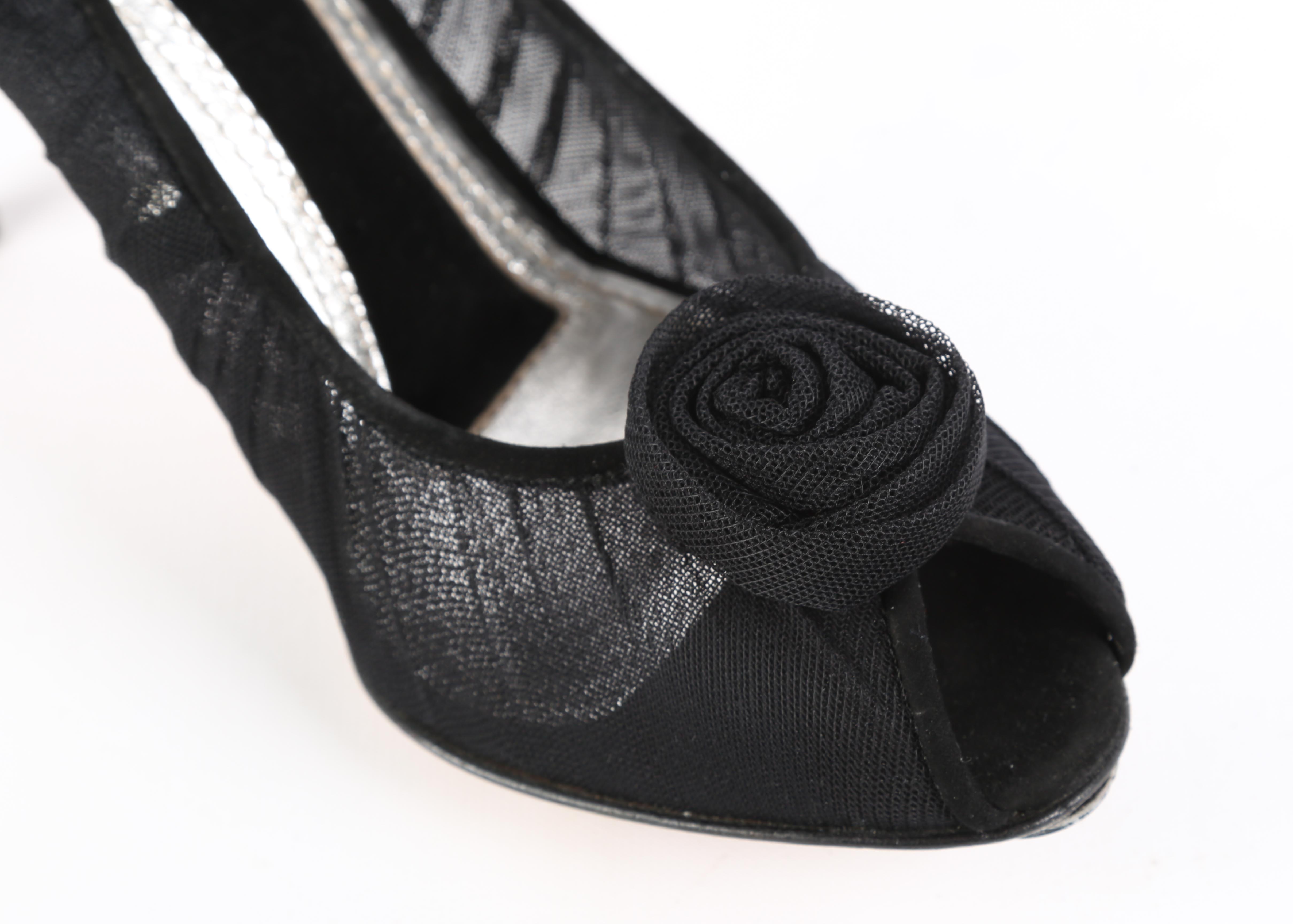 Dolce & Gabbana Black Tulle Pumps