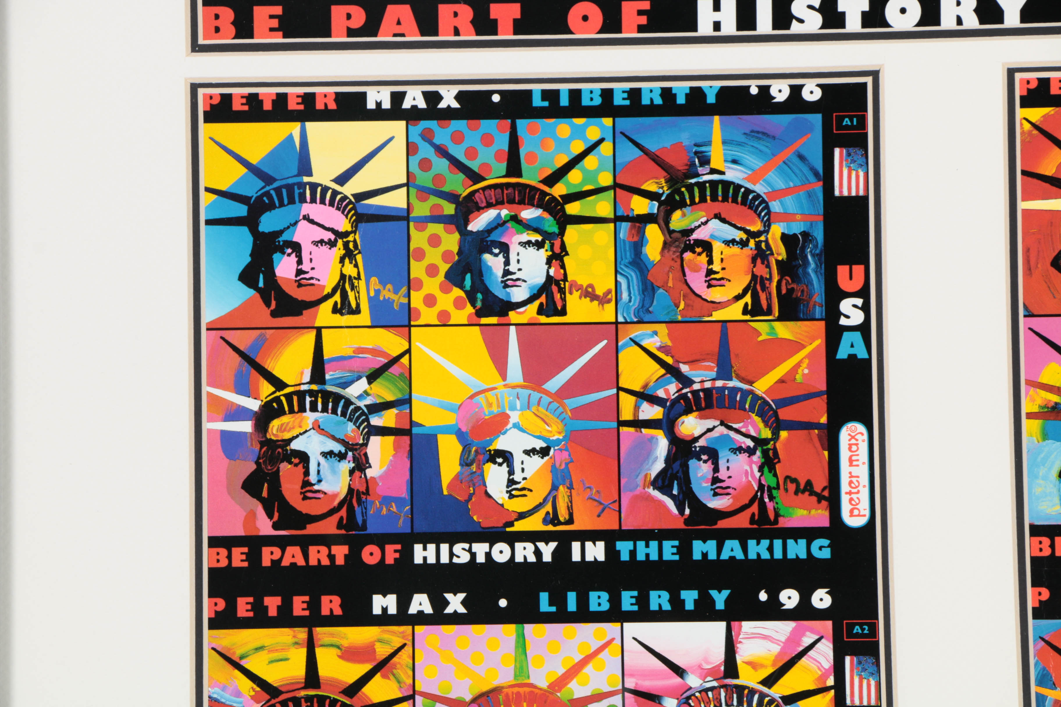 Peter Max Offset Lithograph Posters "Liberty"