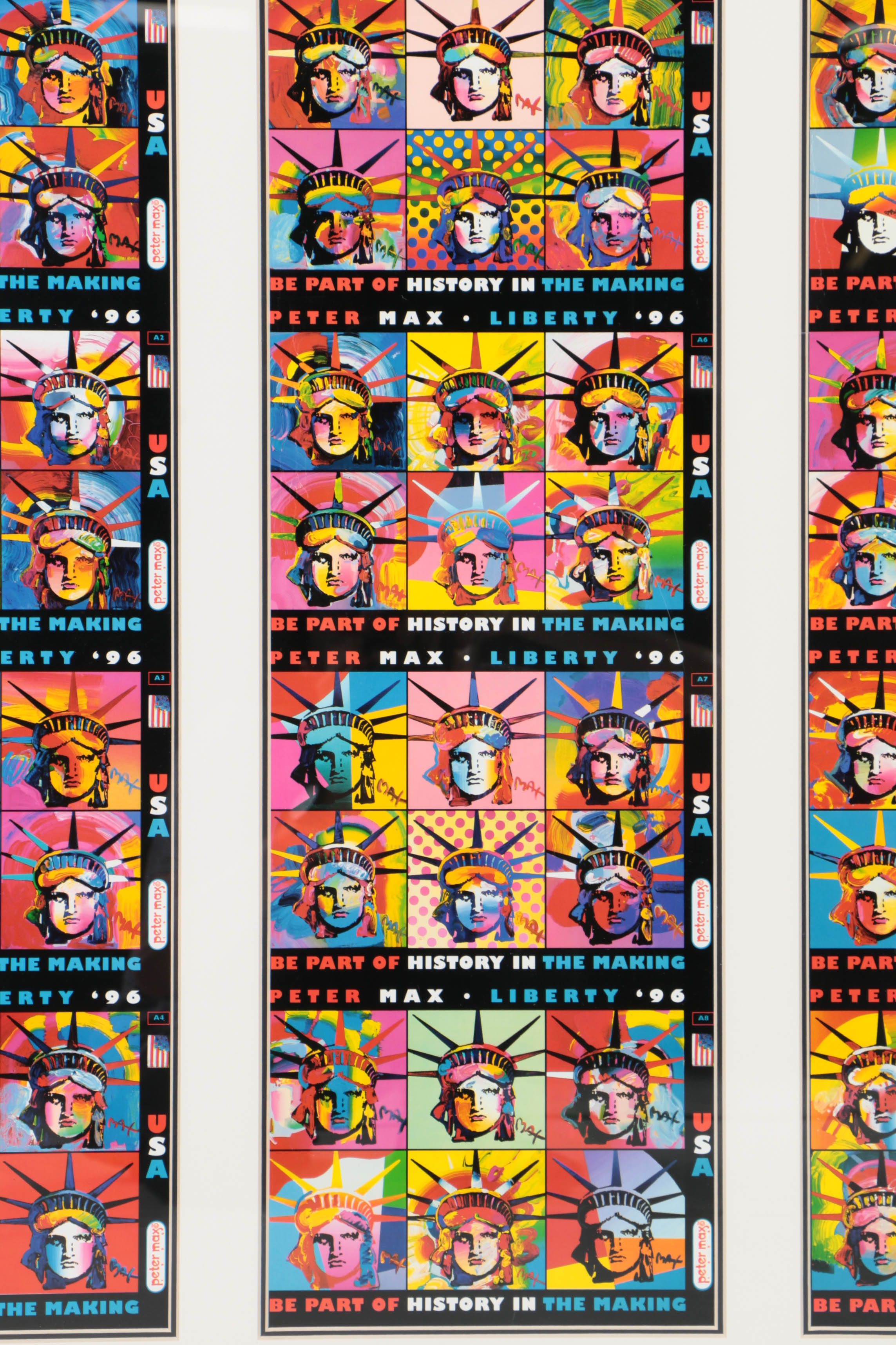 Peter Max Offset Lithograph Posters "Liberty"