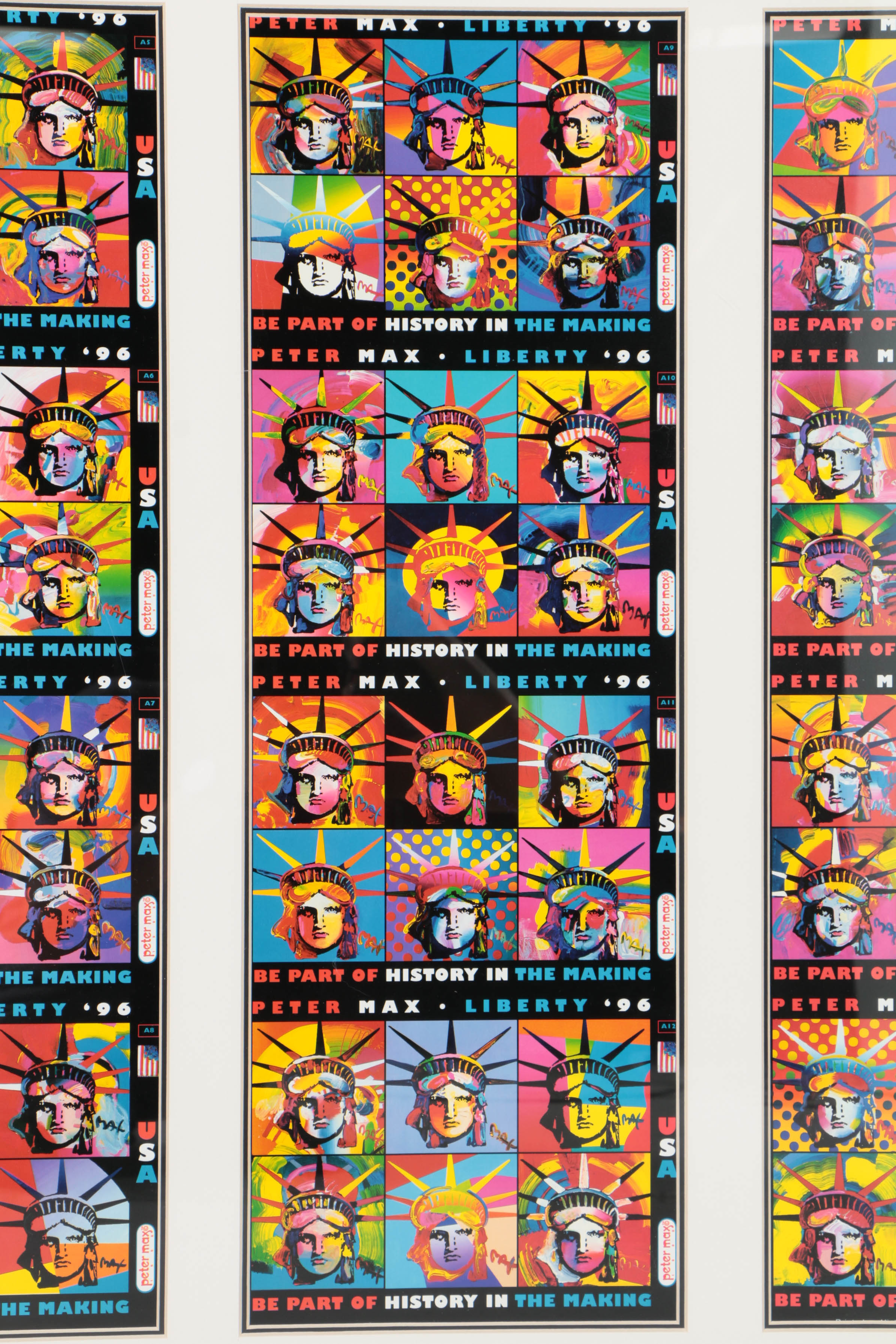 Peter Max Offset Lithograph Posters "Liberty"