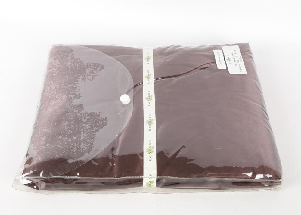 Kookoon California King Fitted and Flat Silk Sheets