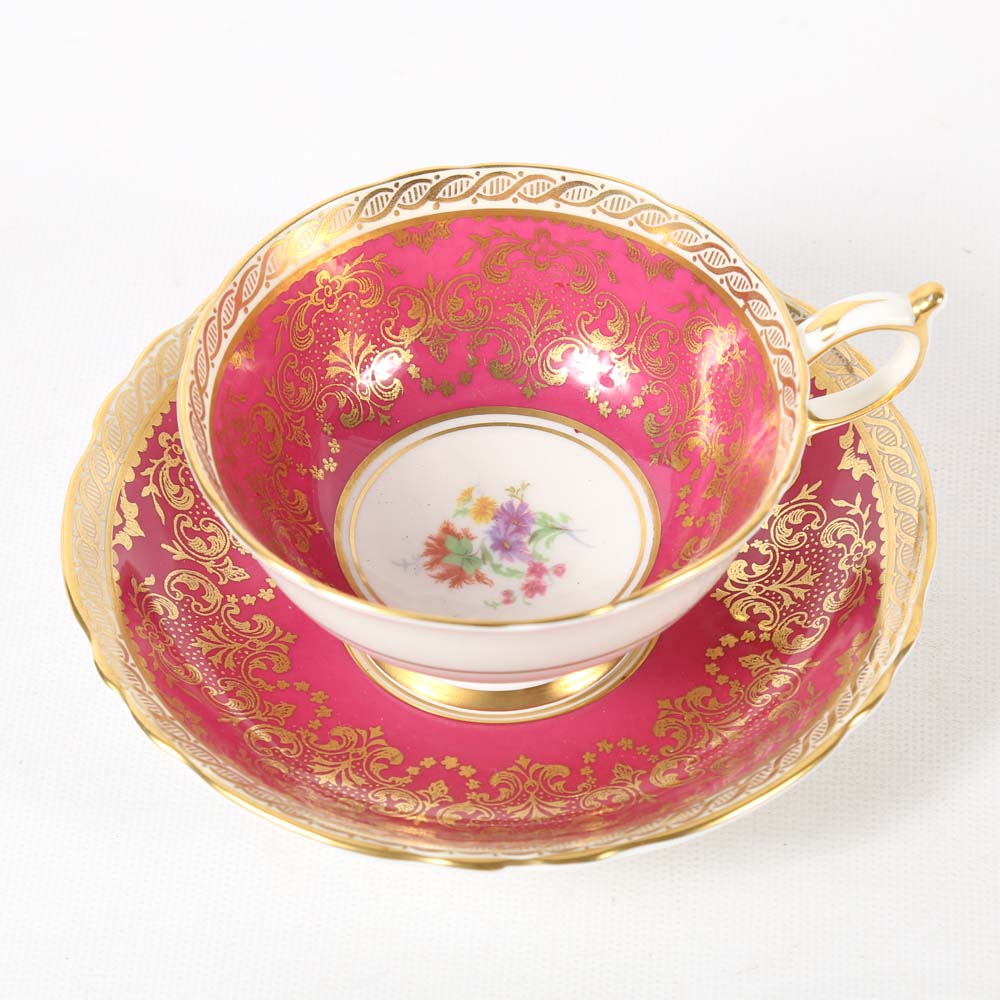 Fine China Teacup and Saucer Sets Featuring Paragon and Ansley