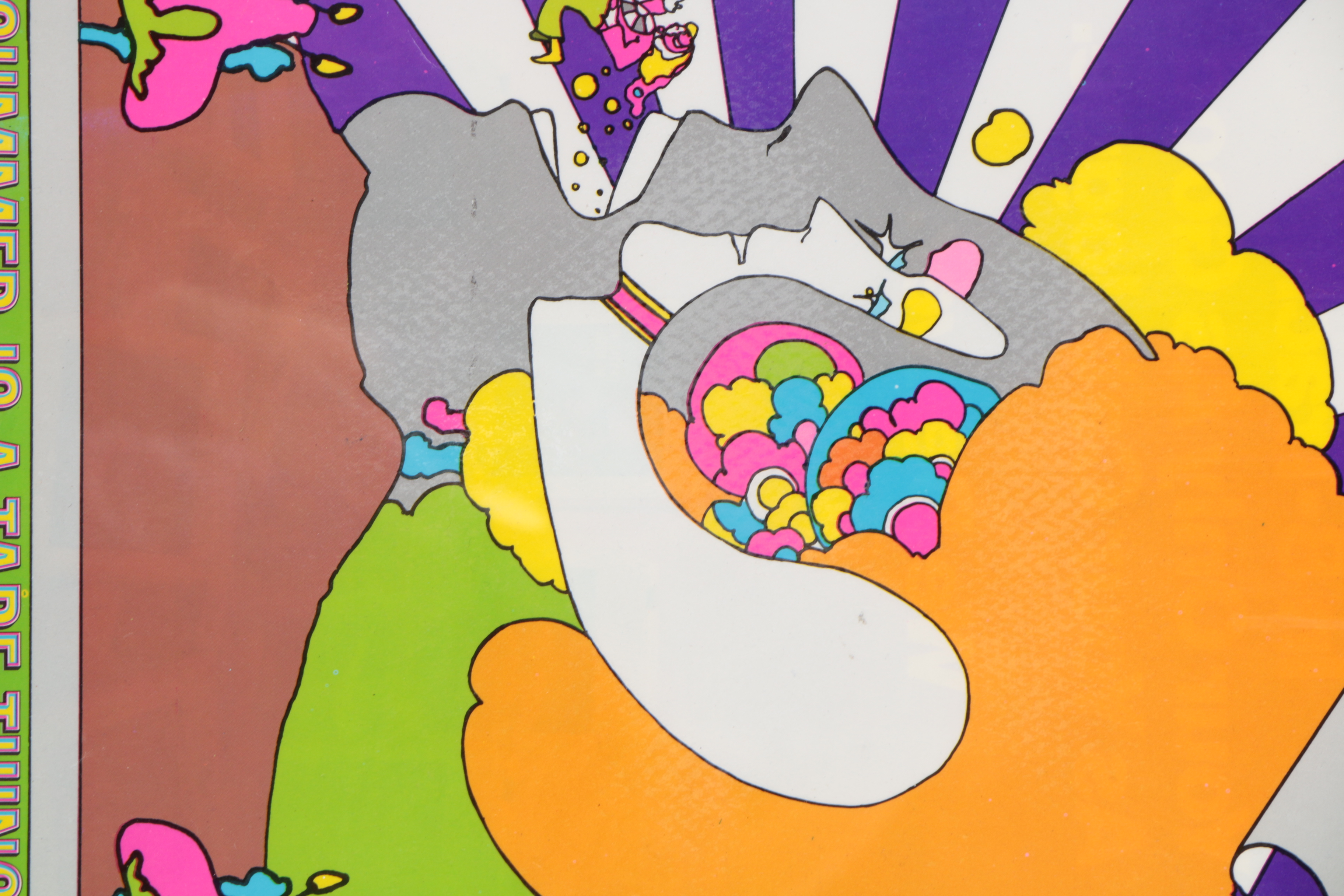 Peter Max Offset Lithograph with Acrylic Embellishments