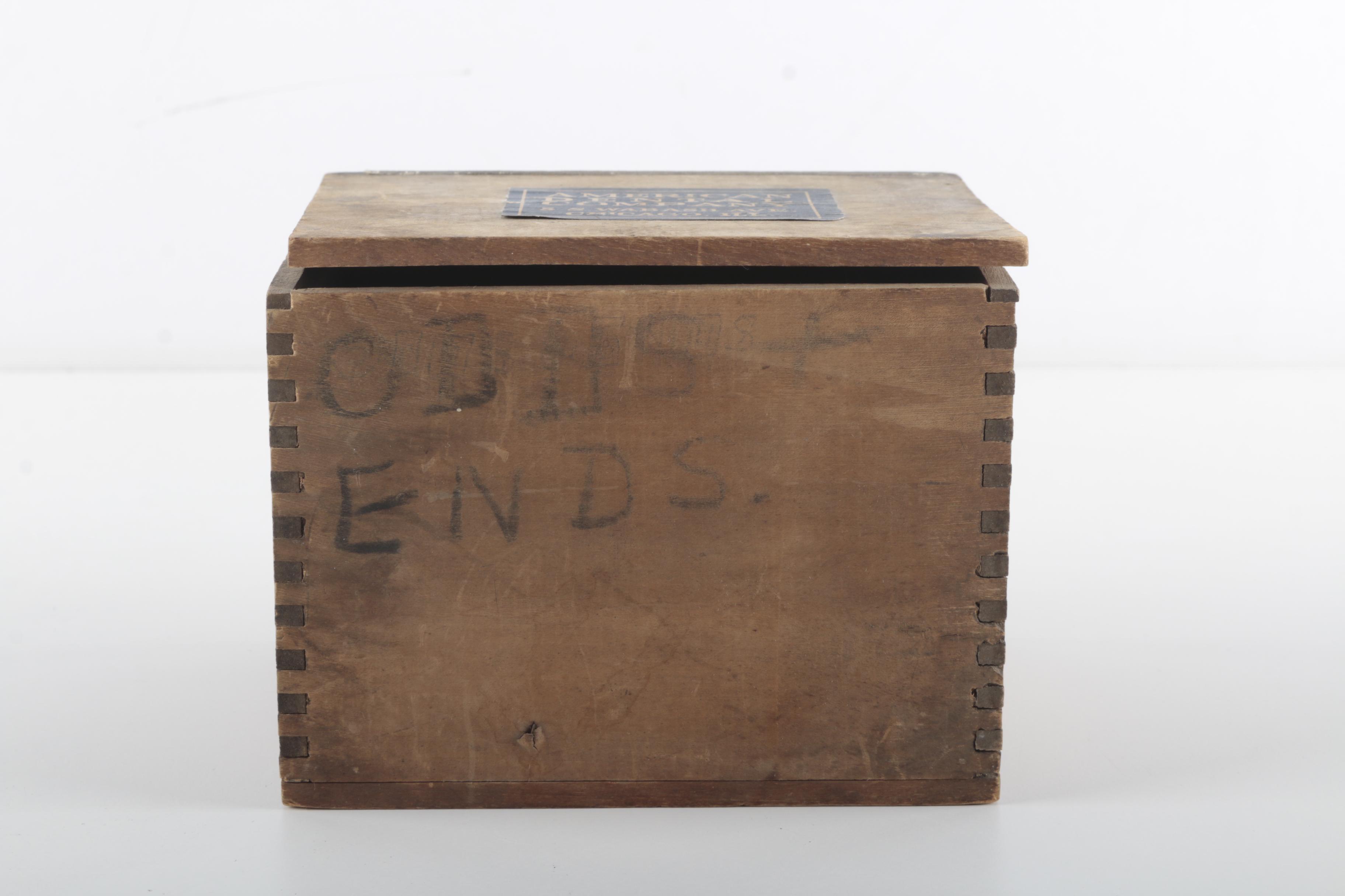 American Dental Company Wooden Boxes