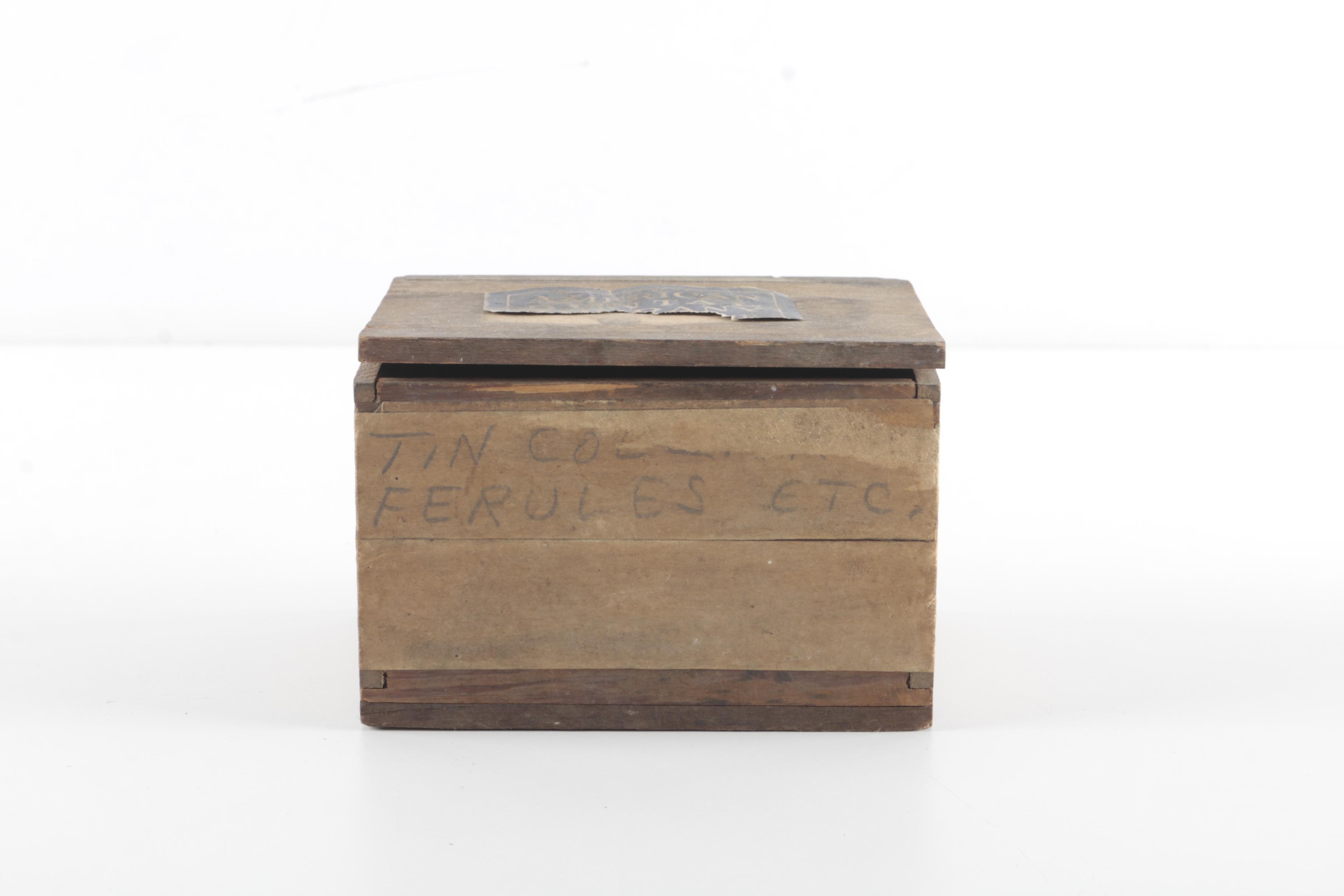 American Dental Company Wooden Boxes