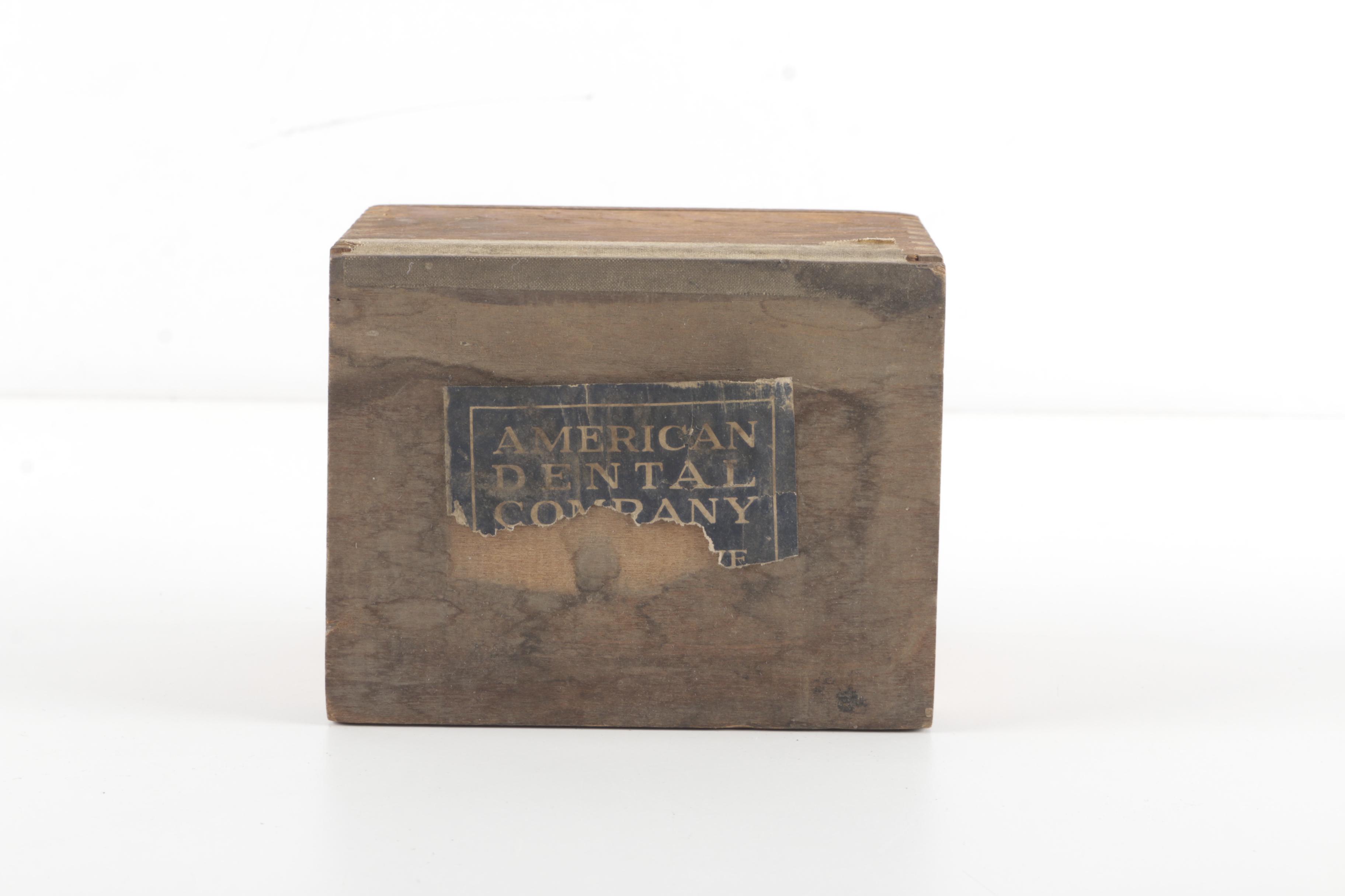 American Dental Company Wooden Boxes