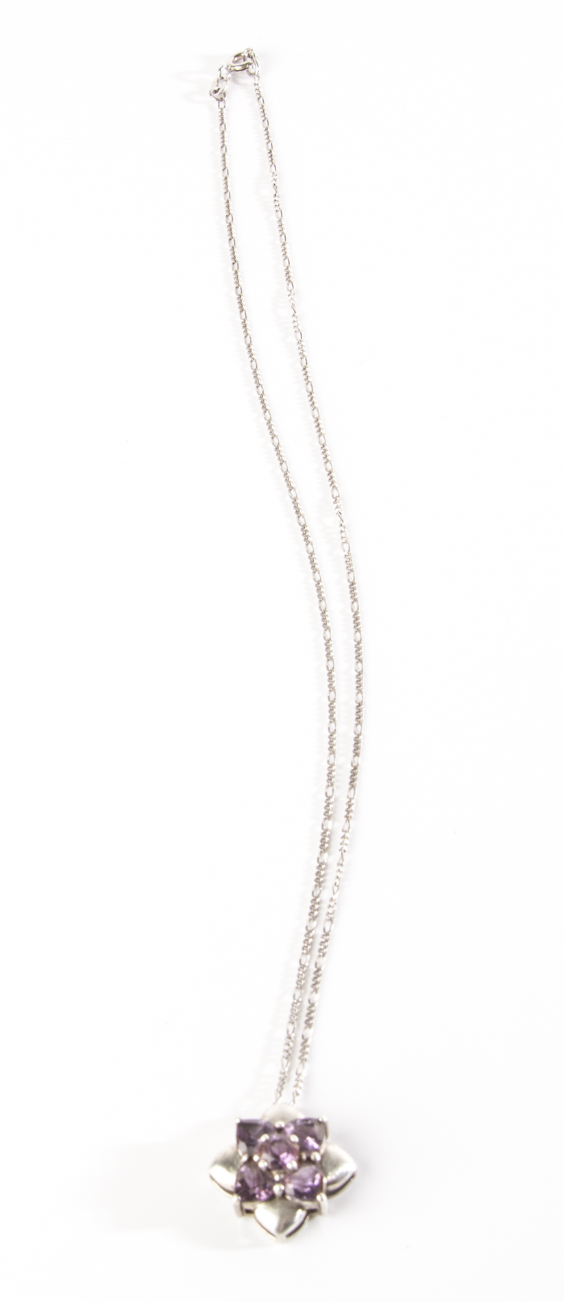 Sterling Silver Amethyst Ring and Pendant Necklace
