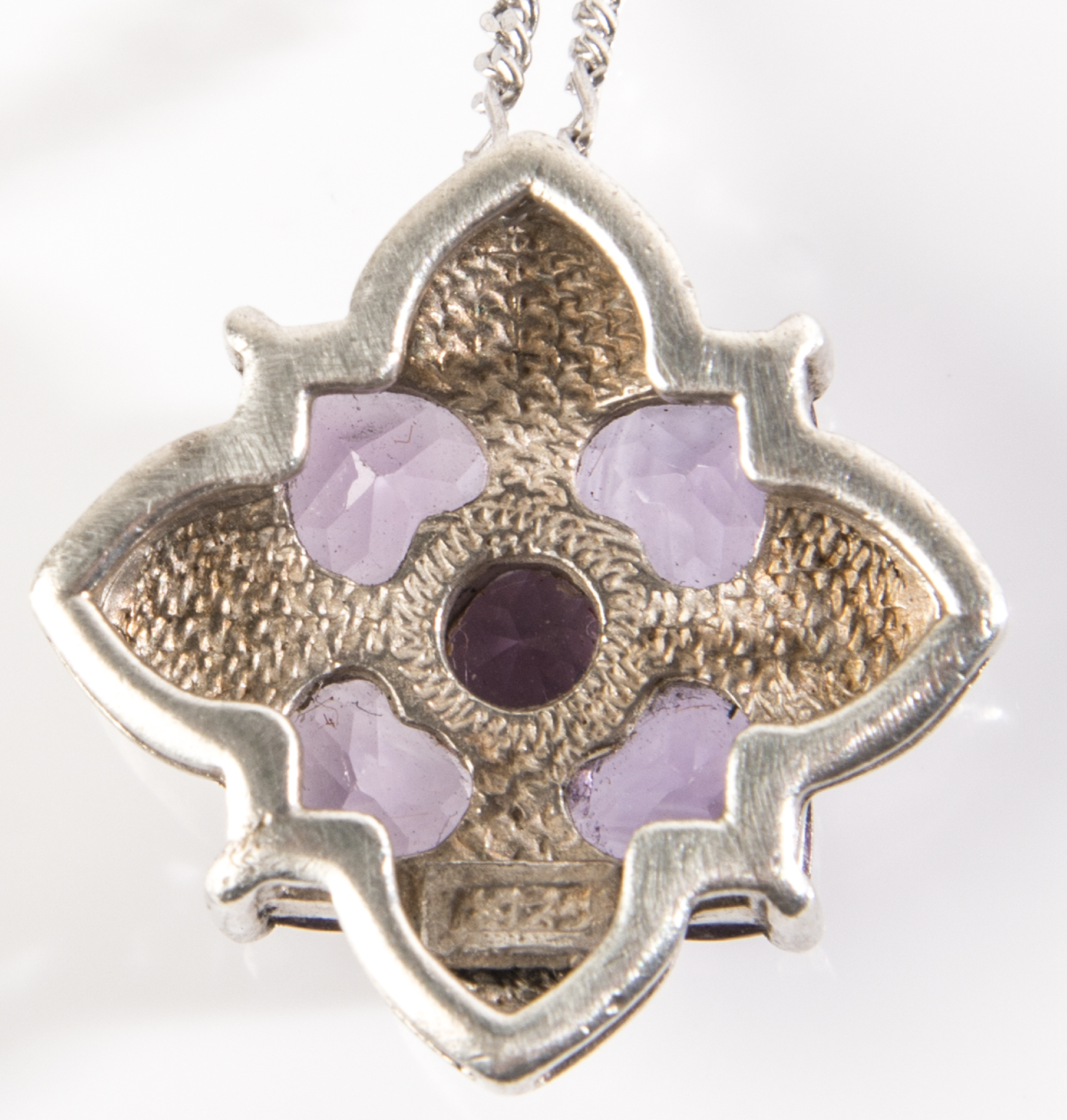 Sterling Silver Amethyst Ring and Pendant Necklace