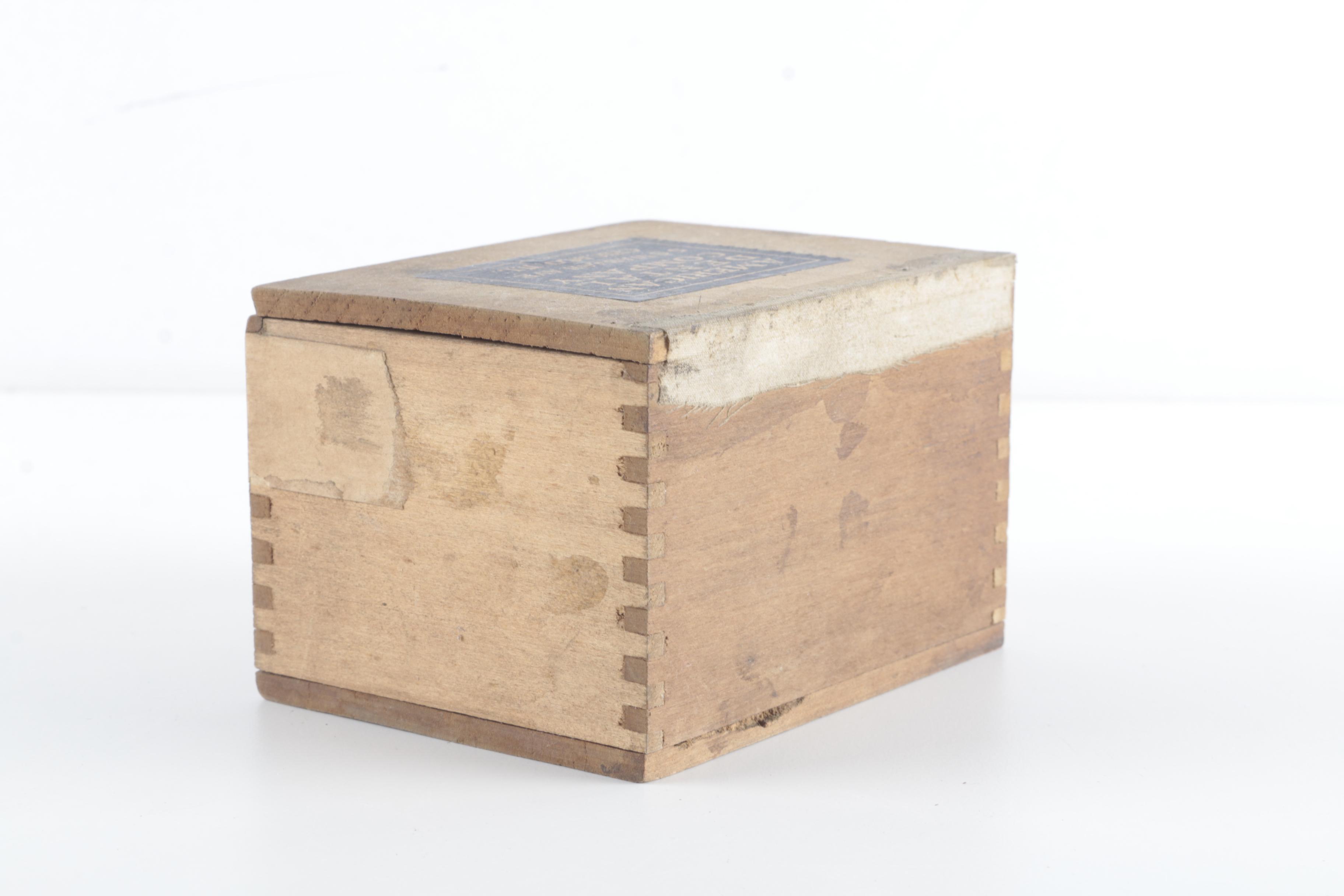 American Dental Company Wooden Boxes