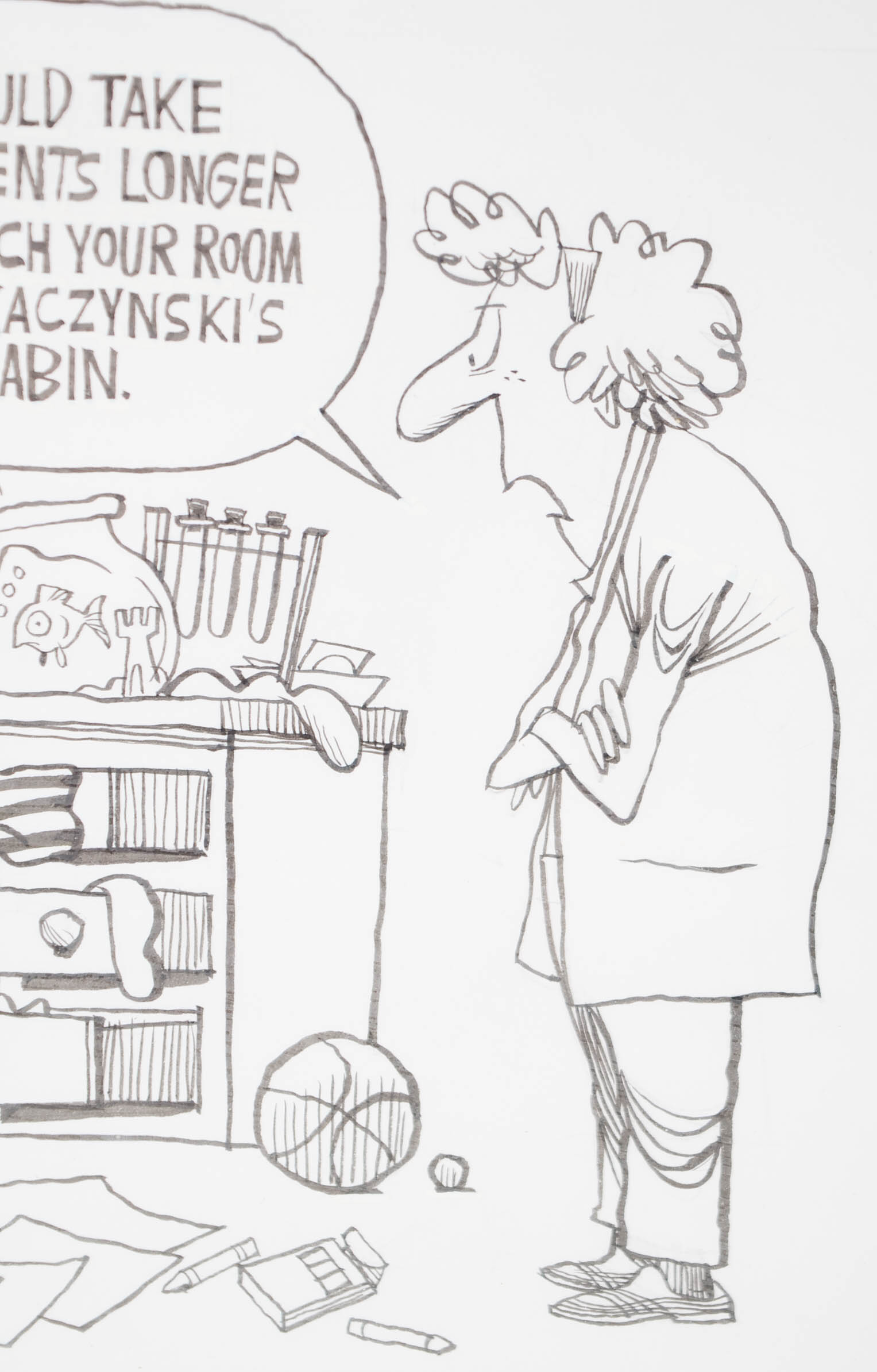 Jeff Stahl Signed Original 1996 Comic for the Cincinnati Post