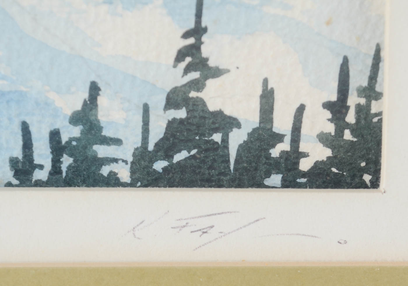 Keith Fay Original Watercolor "Springtime and Mt. Moran"