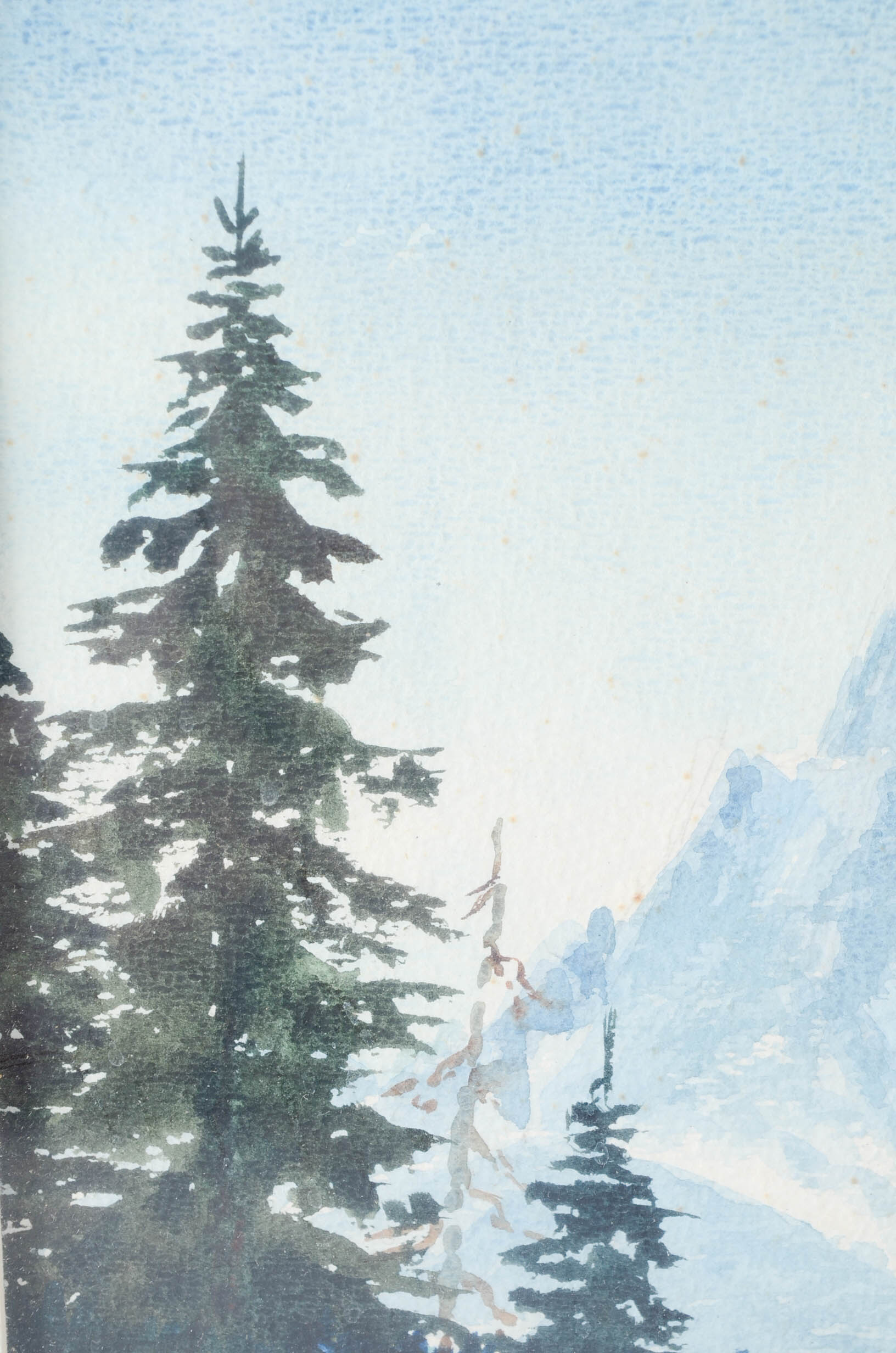 Keith Fay Original Watercolor "Springtime and Mt. Moran"