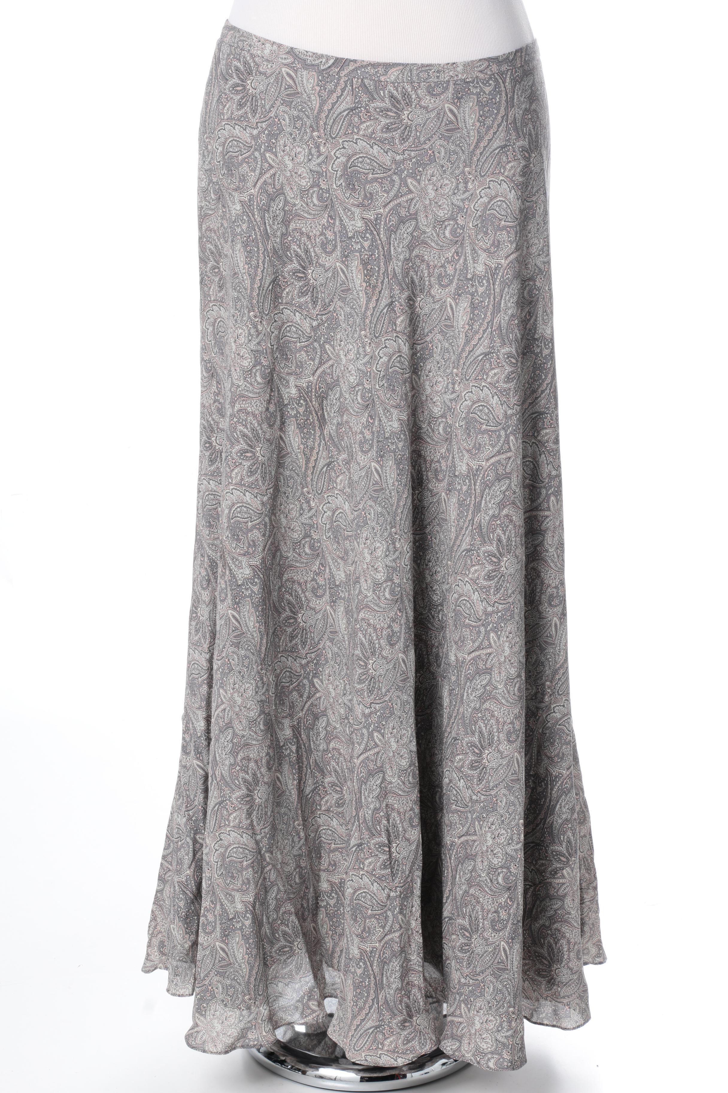 Pair of Silk Skirts Including Lauren by Ralph Lauren