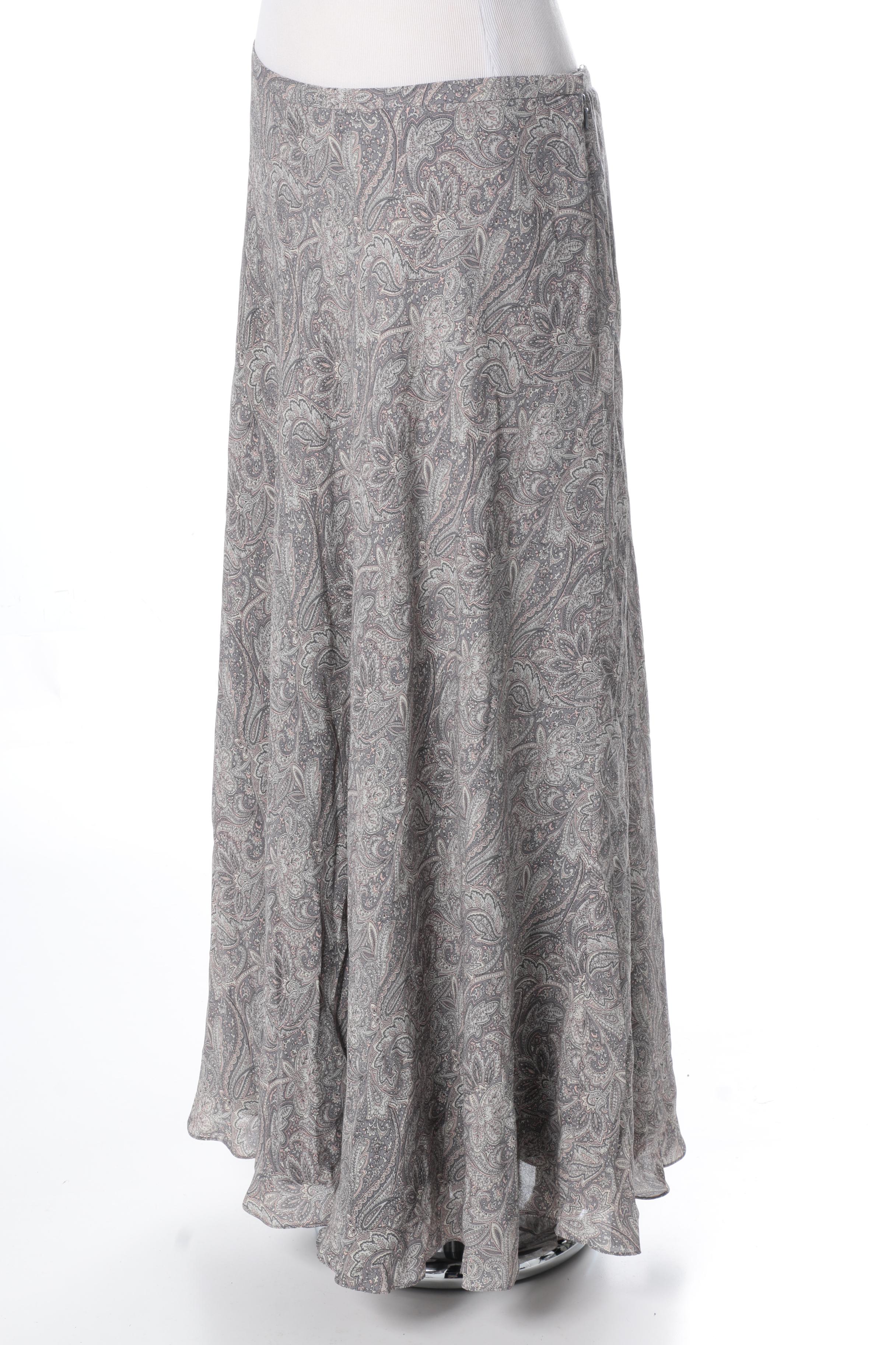 Pair of Silk Skirts Including Lauren by Ralph Lauren