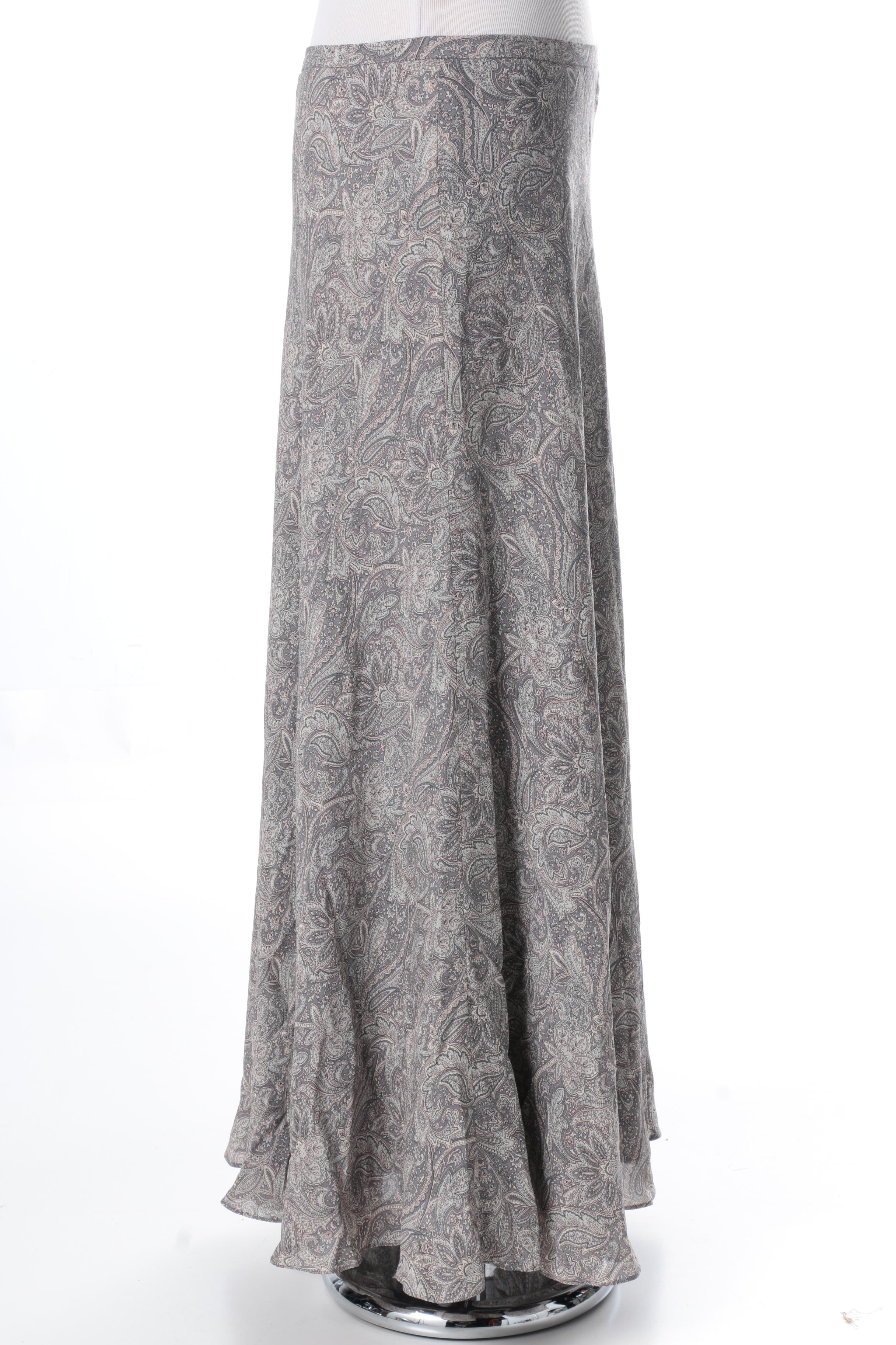 Pair of Silk Skirts Including Lauren by Ralph Lauren