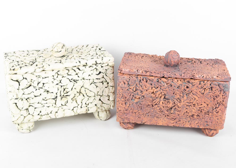 Molded Clay Decorative Boxes