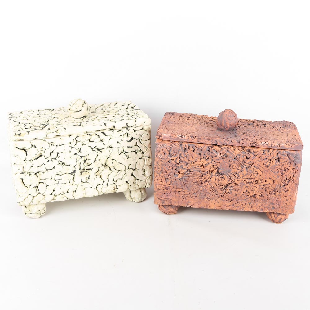 Molded Clay Decorative Boxes